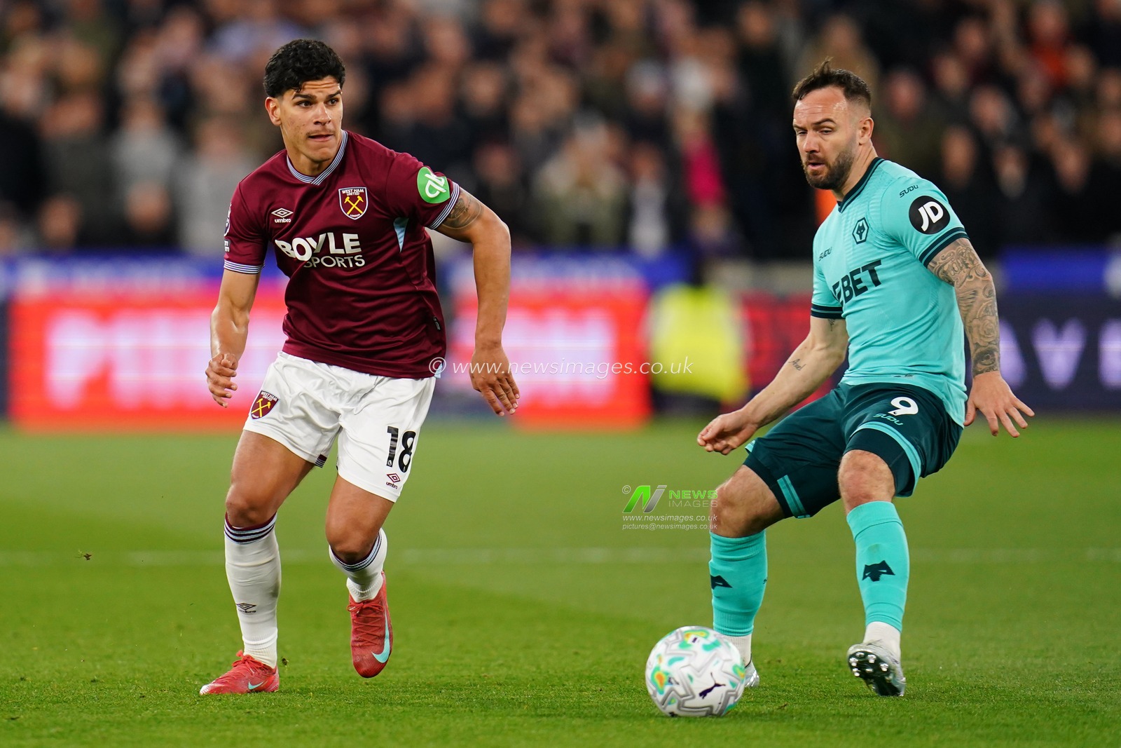 during the Premier League match West Ham United vs Wolverhampton Wanderers at London Stadium, London, United Kingdom on 10 April 2026

(Photo by Harvey Murphy/News Images)