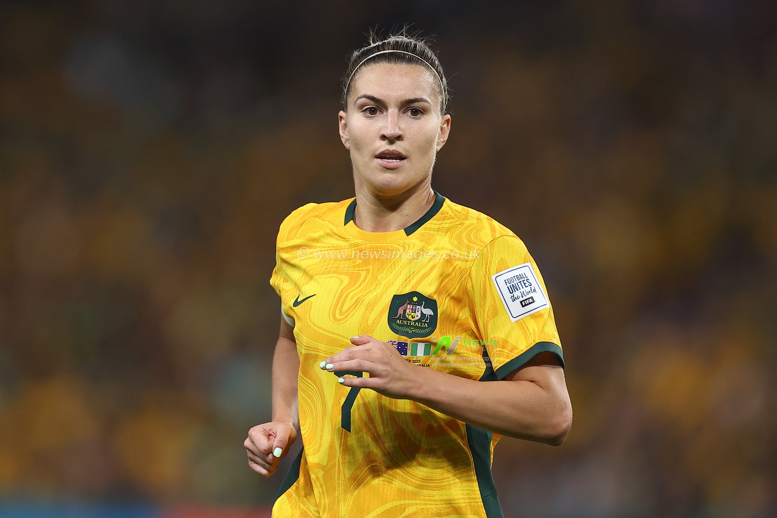 Steph Catley #7 of Australia during the FIFA Women's World Cup 2023 Group B match Australia Women vs Nigeria Women at Suncorp Stadium, Brisbane, Australia, 27th July 2023

(Photo by Patrick Hoelscher/News Images)