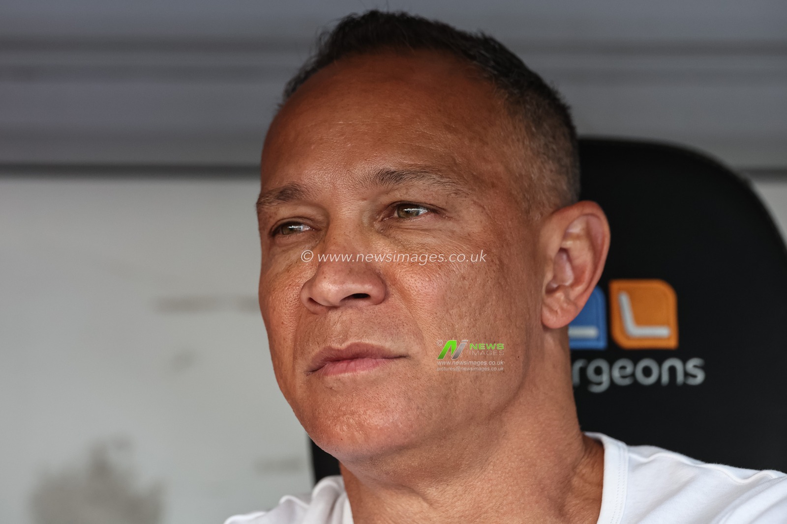 Adrian Lam Head coach of Leigh Leopards sat in the dugout during the Betfred Super League Round 20 match Castleford Tigers vs Leigh Leopards at The Mend-A-Hose Jungle, Castleford, United Kingdom, 1st August 2024

(Photo by Mark Cosgrove/News Images)