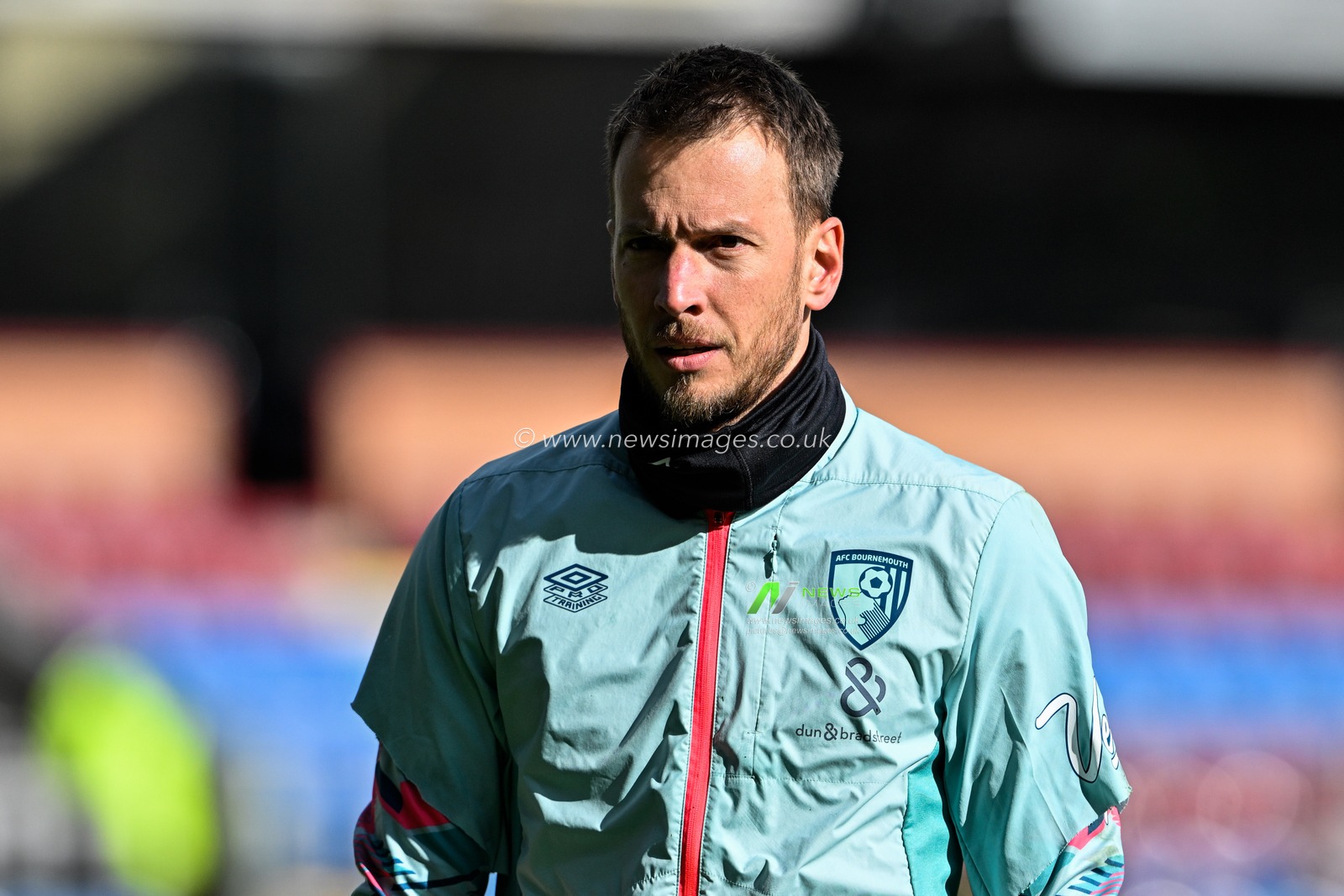 Neto of Bournemouth during the pre-game warm up ahead of the Premier League match Burnley vs Bournemouth at Turf Moor, Burnley, United Kingdom, 3rd March 2024

(Photo by Cody Froggatt/News Images)