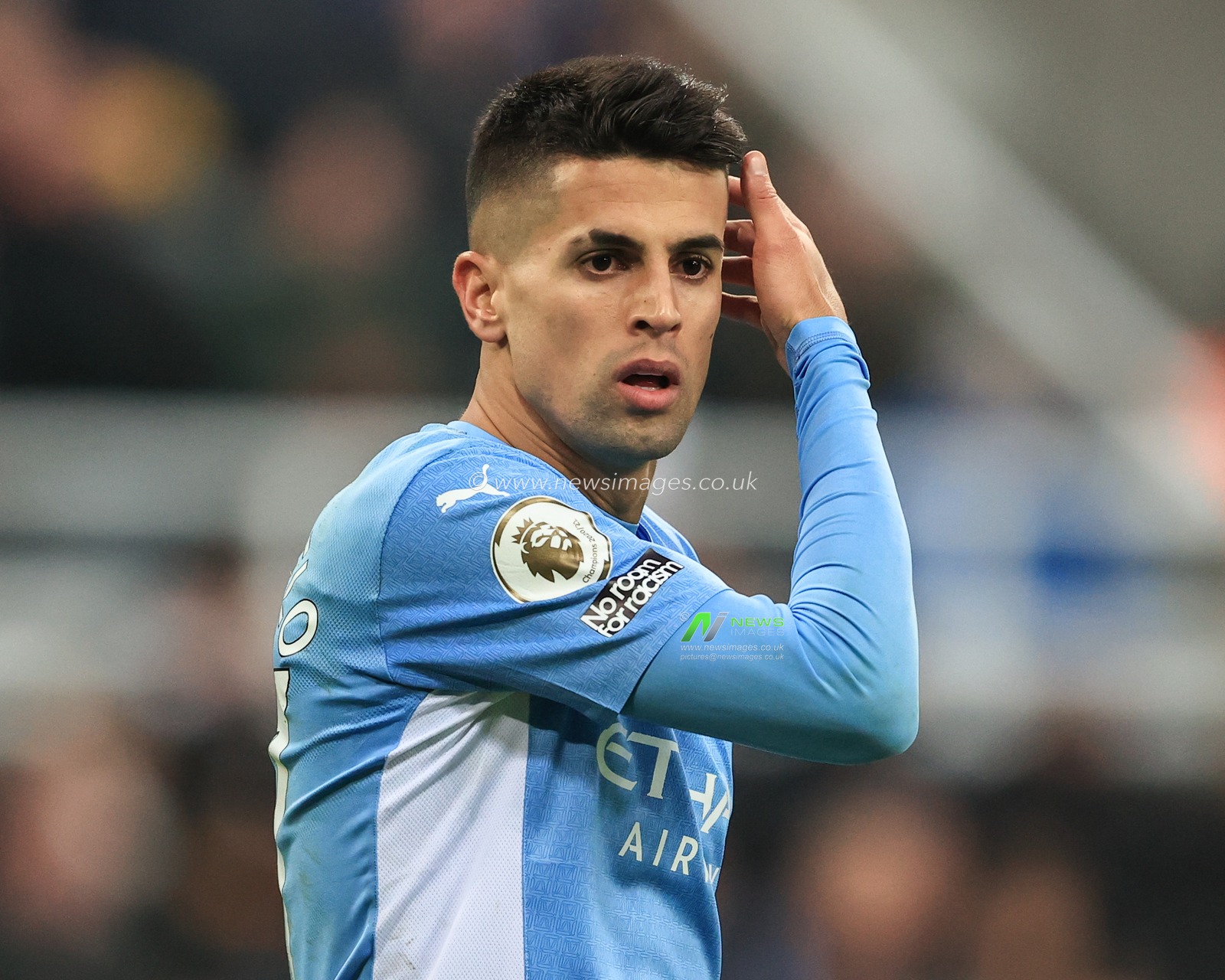 Joao Cancelo #27 of Manchester City during the game