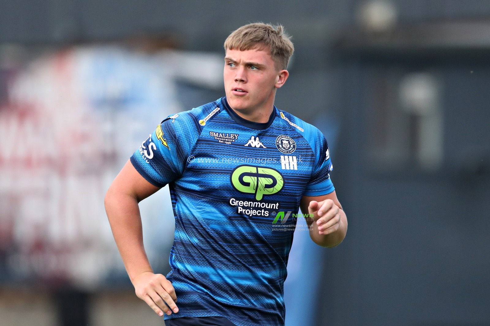Harvie Hill of Wigan Warriors before the Betfred Super League round 15 match Wakefield Trinity vs Wigan Warriors at DIY Kitchens Stadium, Wakefield, United Kingdom, 20th June 2025(Photo by Sam Eaden/News Images)