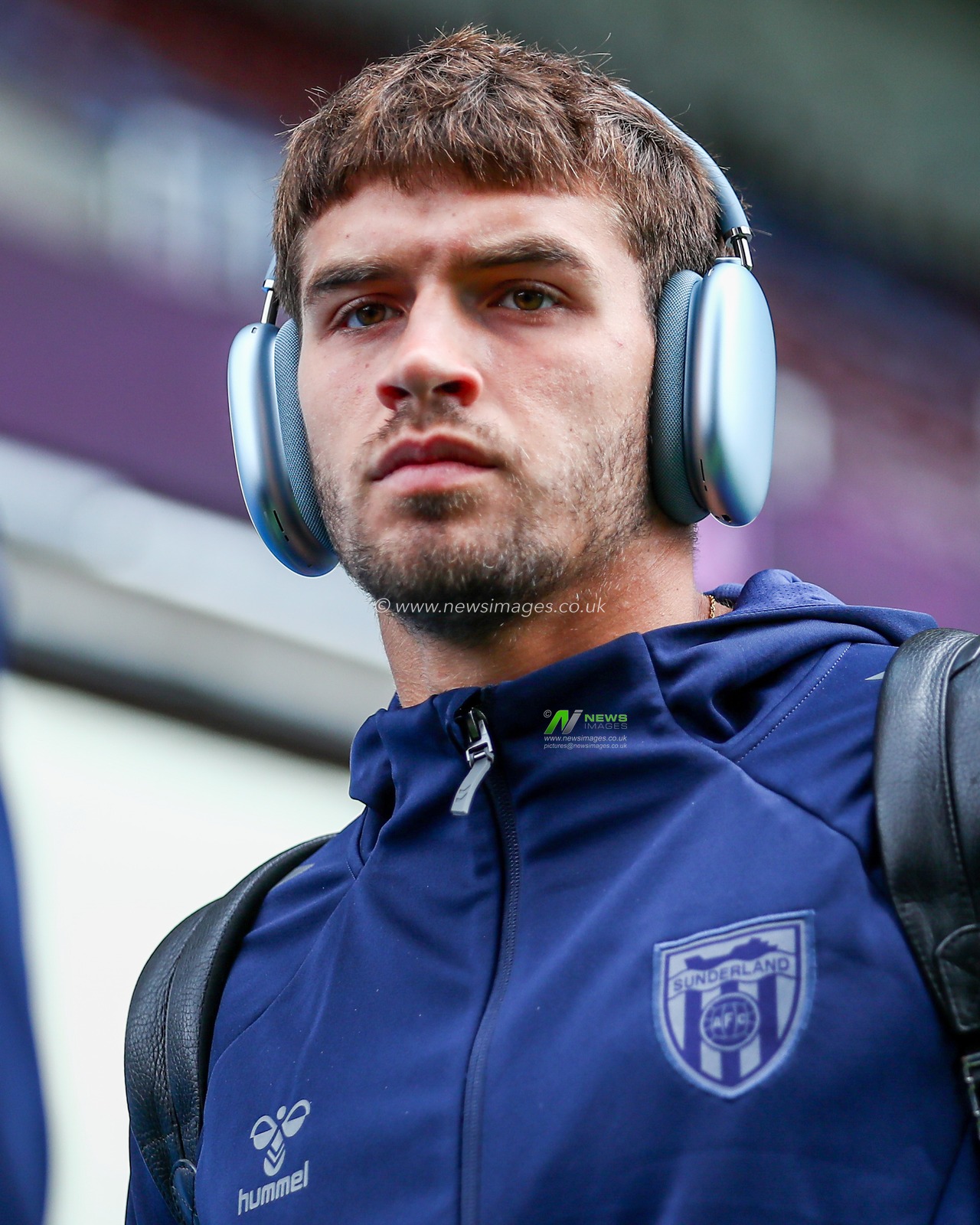 Omar Alderete of Sunderland arrives at stadium ahead of the Premier League match Burnley vs Sunderland at Turf Moor, Burnley, United Kingdom, 23rd August 2025

(Photo by Jorge Horsted/News Images)