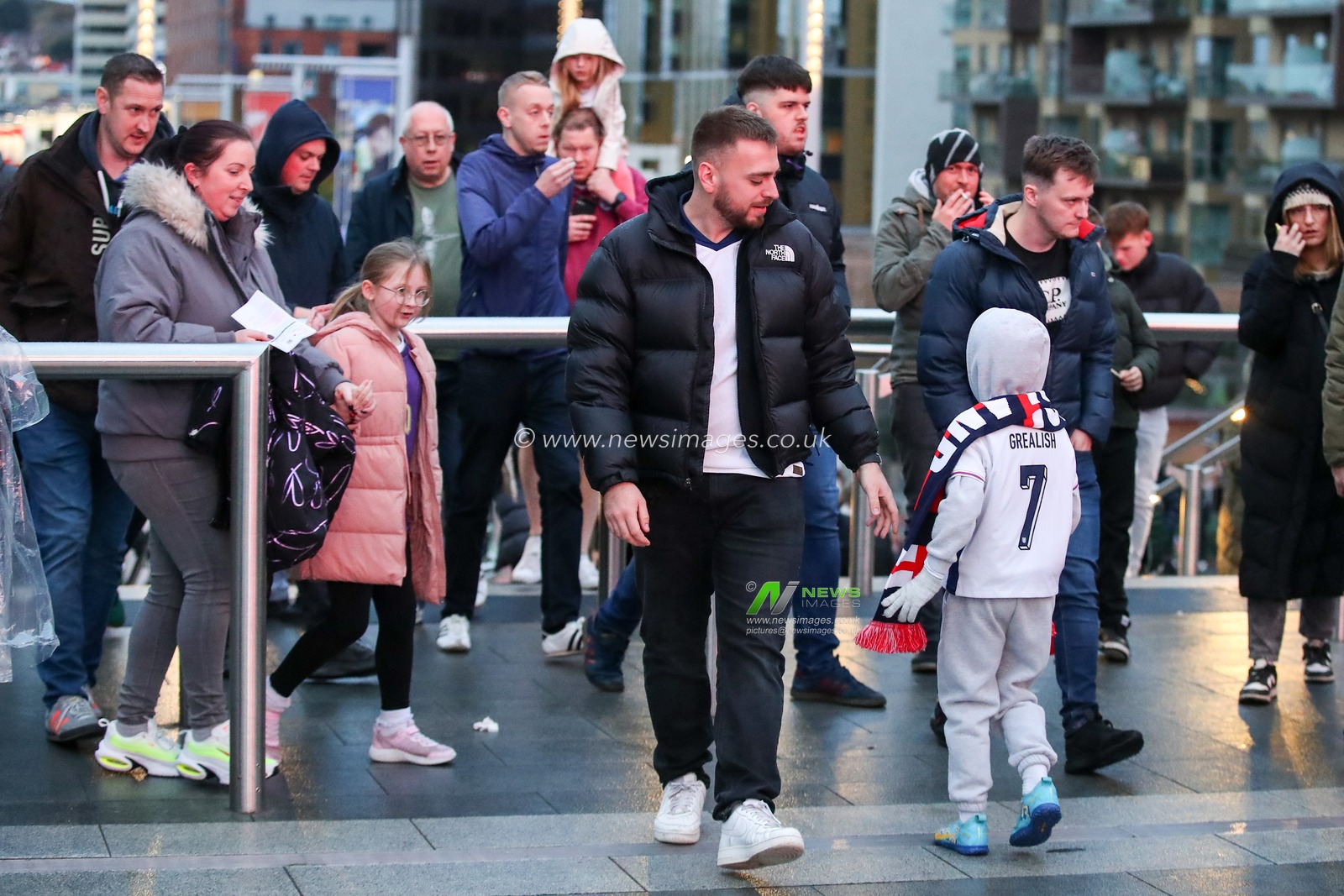 Fans make their way to Wembley Stadium during the UEFA Nations League, League B - Group 2 match England vs Republic of Ireland at Wembley Stadium, London, United Kingdom, 17th November 2024

(Photo by Gareth Evans/News Images)