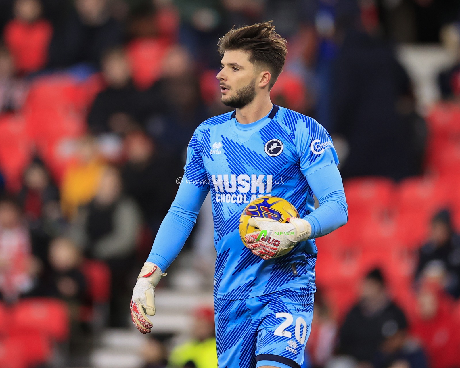 Matija Sarkic #20 of Millwall during the Sky Bet Championship match Stoke City vs Millwall at Bet365 Stadium, Stoke-on-Trent, United Kingdom, 23rd December 2023

(Photo by Conor Molloy/News Images)
