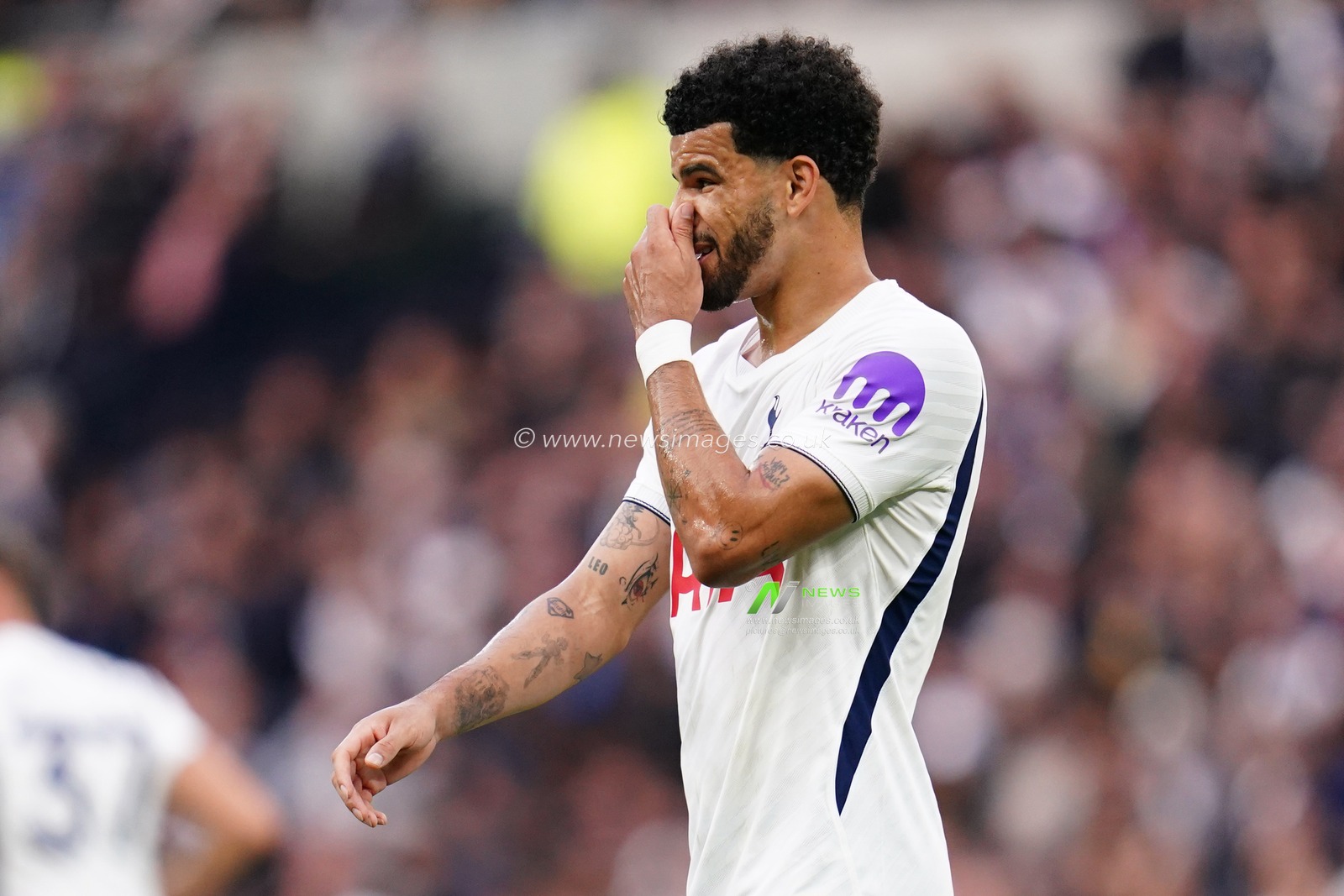 Dominic Solanke of Tottenham Hotspur during the Premier League match Tottenham Hotspur vs Newcastle Untied at Tottenham Hotspur Stadium, London, United Kingdom on 29 August 2026

(Photo by Harvey Murphy/News Images)