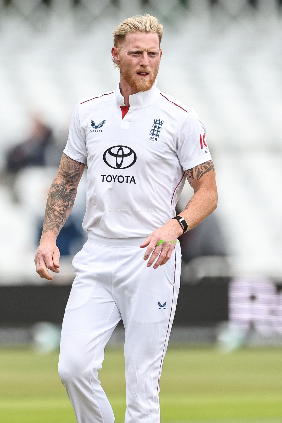 England captain Ben Stokes during the Rothesay Test Match Day 3 England vs Zimbabwe at Trent Bridge, Nottingham, United Kingdom, 24th May 2025

(Photo by Mark Cosgrove/News Images)