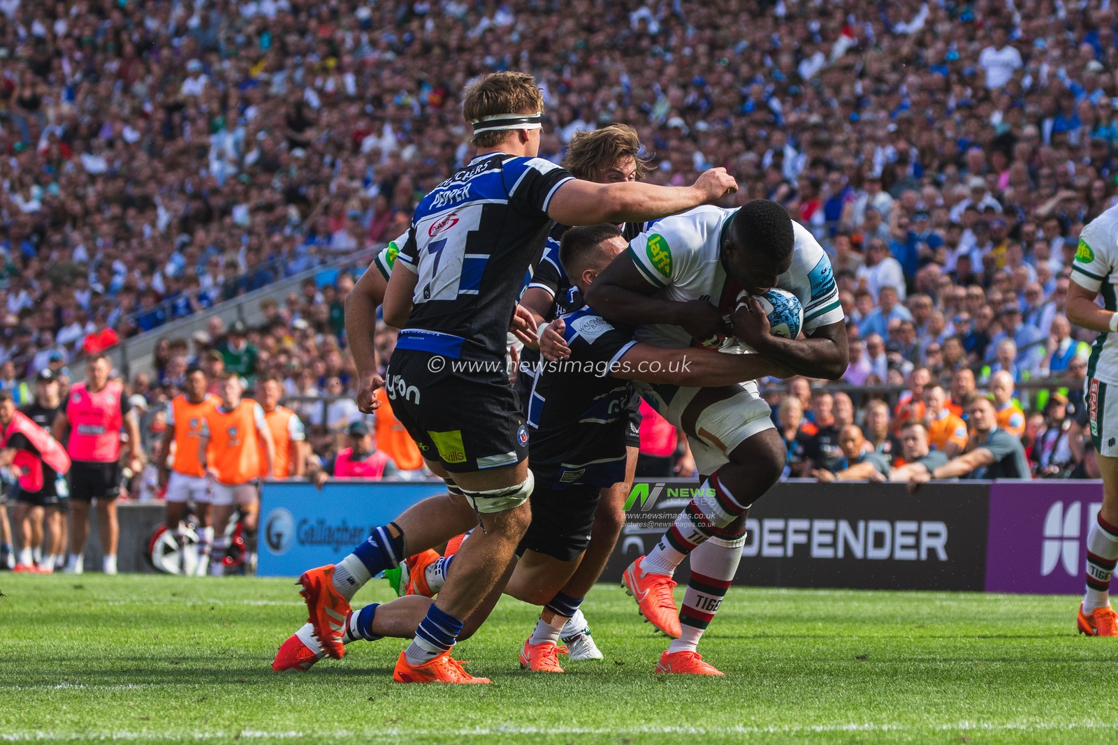 Emeka Ilione of Leicester Tigers during the Gallagher Premiership Play-off Final 2025 Bath Rugby v Leicester Tigers at Allianz Stadium, Twickenham, United Kingdom, 14th June 2025

(Photo by Craig Evans/News Images)