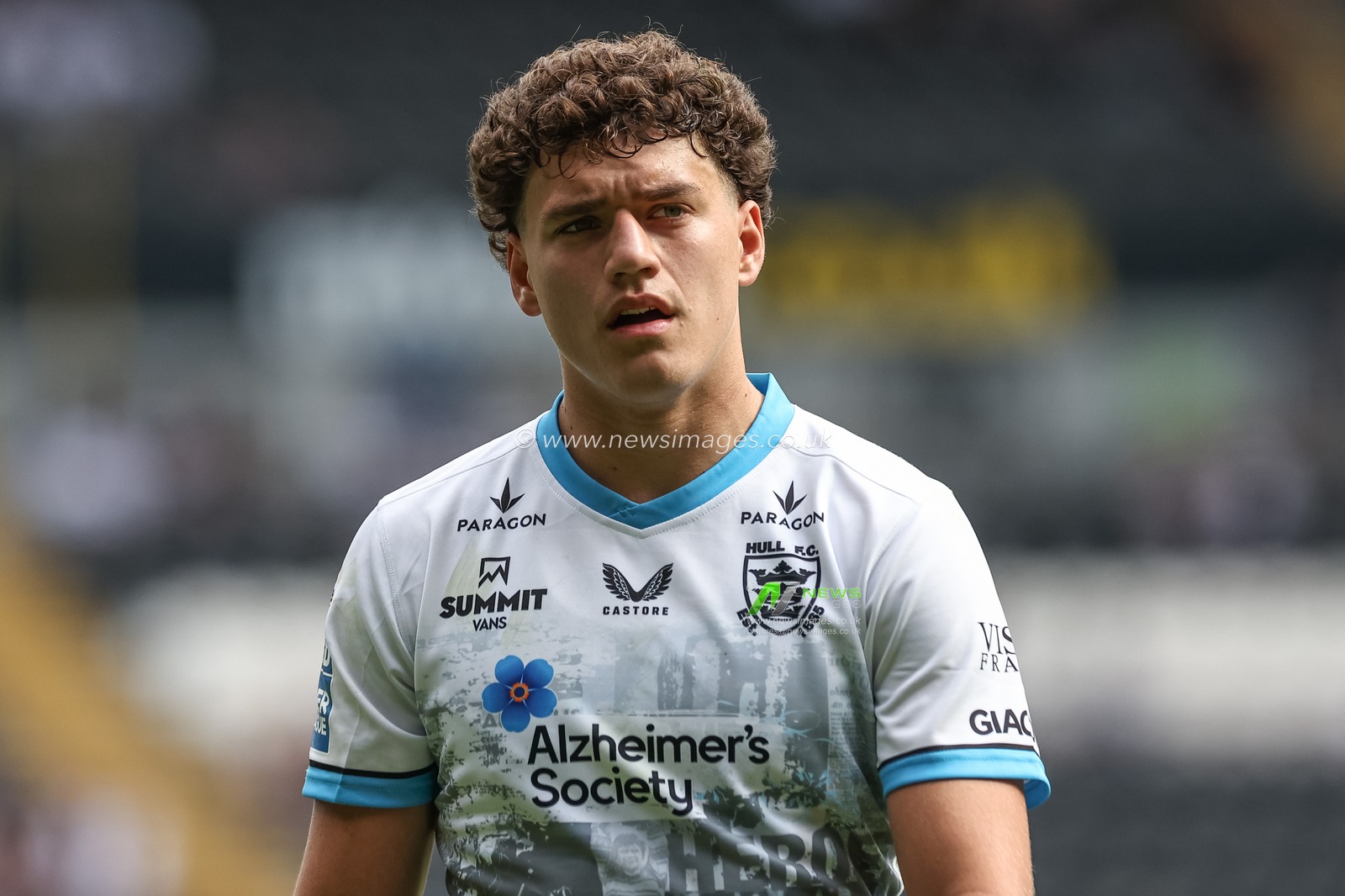Lewis Martin of Hull FC during the Betfred Super League Round 20 match Hull FC vs St Helens at MKM Stadium, Hull, United Kingdom, 3rd August 2024

(Photo by Mark Cosgrove/News Images)