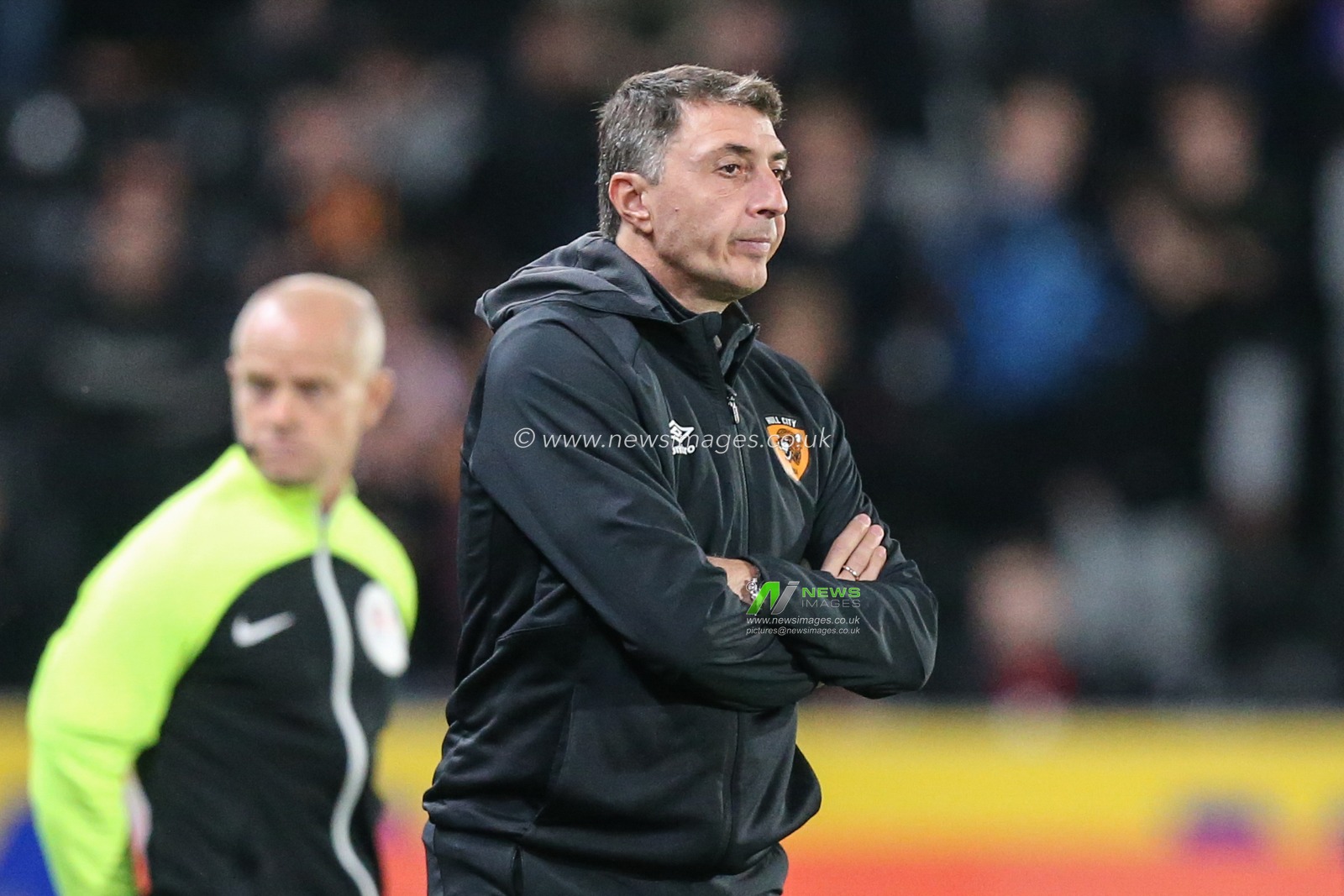 A dejected Shota Arveladze manager of Hull City during the Sky Bet Championship match Hull City vs Stoke City at MKM Stadium, Hull, United Kingdom, 13th September 2022

(Photo by David Greaves/News Images)
