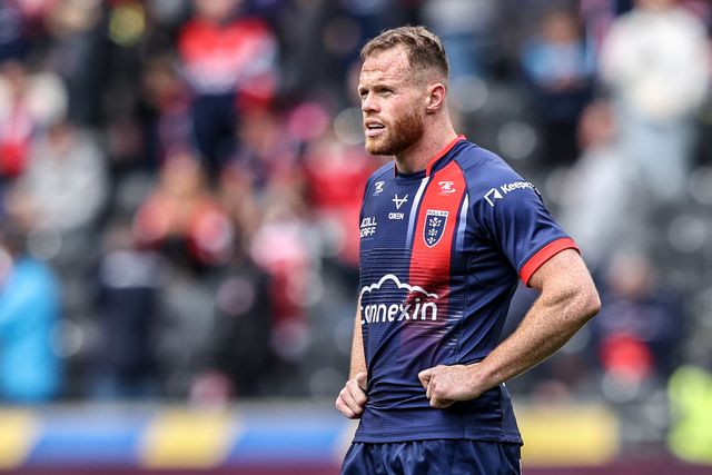 Joe Burgess of Hull KR during the Betfred Super League Round 8 match Hull FC vs Hull KR at MKM Stadium, Hull, United Kingdom, 18th April 2025

(Photo by Alfie Cosgrove/News Images)
