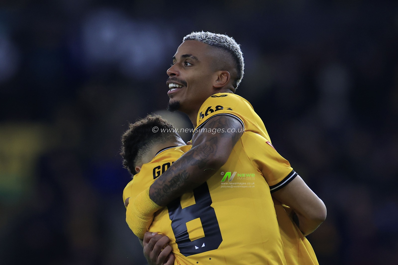 Mario Lemina of Wolverhampton Wanderers celebrates scoring to make it 1-0 during the Emirates FA Cup 5th Round match Wolverhampton Wanderers vs Brighton and Hove Albion at Molineux, Wolverhampton, United Kingdom, 28th February 2024

(Photo by Conor Molloy/News Images)