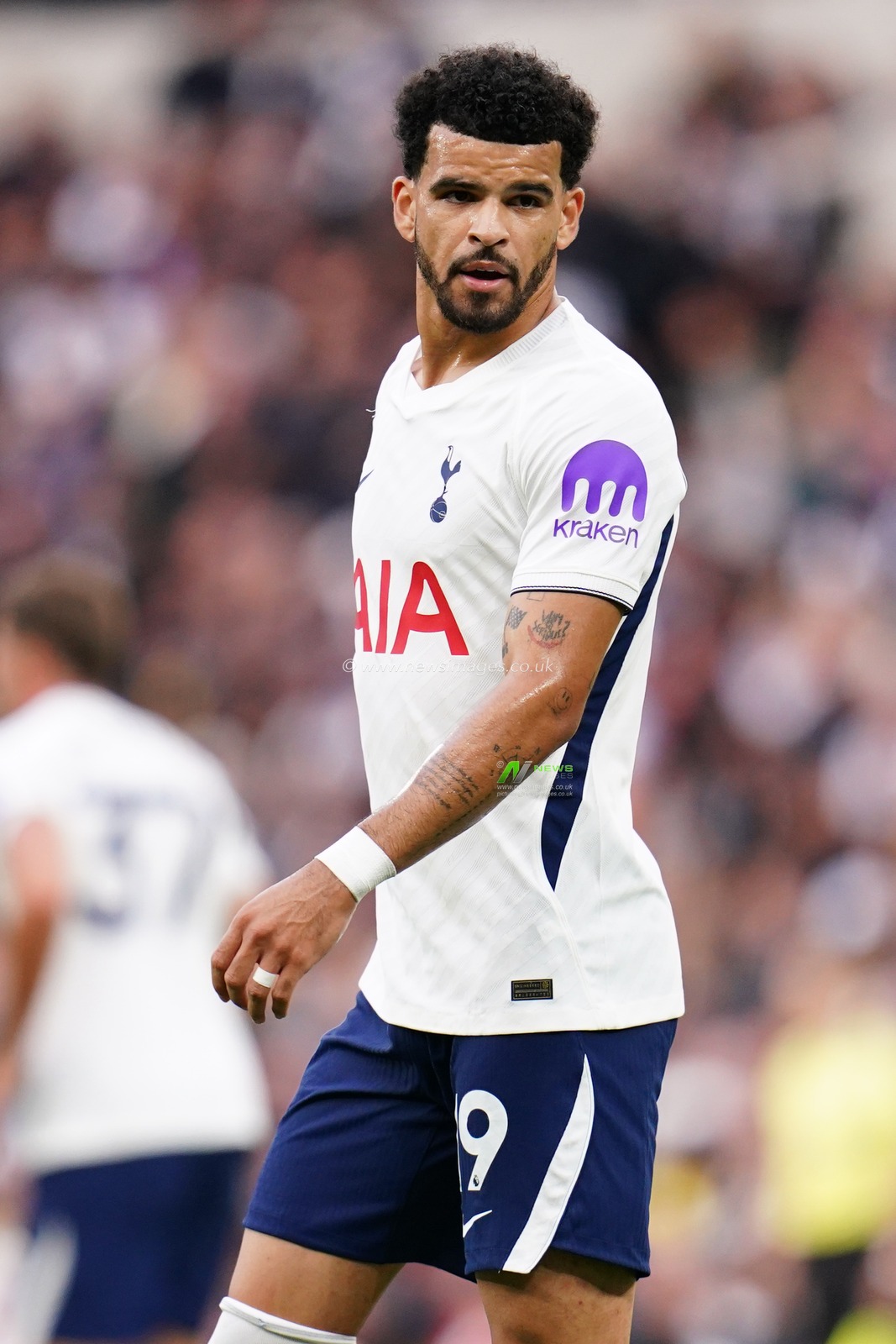 Dominic Solanke of Tottenham Hotspur during the Premier League match Tottenham Hotspur vs Newcastle Untied at Tottenham Hotspur Stadium, London, United Kingdom on 29 August 2026

(Photo by Harvey Murphy/News Images)
