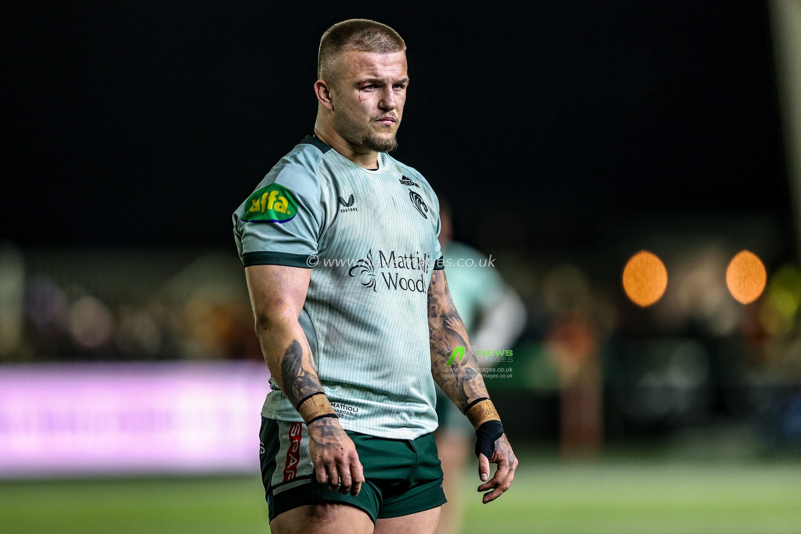Finn Theobald-Thomas of Leicester Tigers during the Premiership Rugby Cup match Newcastle Red Bulls vs Leicester Tigers at Kingston Park, Newcastle, United Kingdom, 31st October 2025

(Photo by Alfie Cosgrove/News Images)

*** GER AUT SUI OUT ***