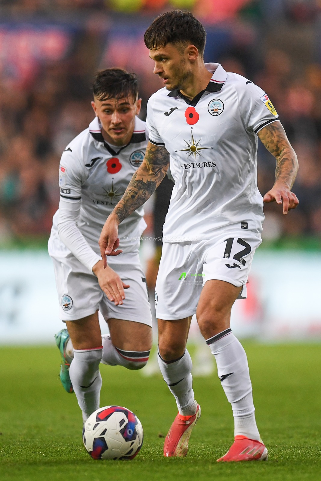 Jamie Paterson #12 of Swansea City during the Sky Bet Championship match Swansea City vs Wigan Athletic at Swansea.com Stadium, Swansea, United Kingdom, 5th November 2022

(Photo by Mike Jones/News Images)