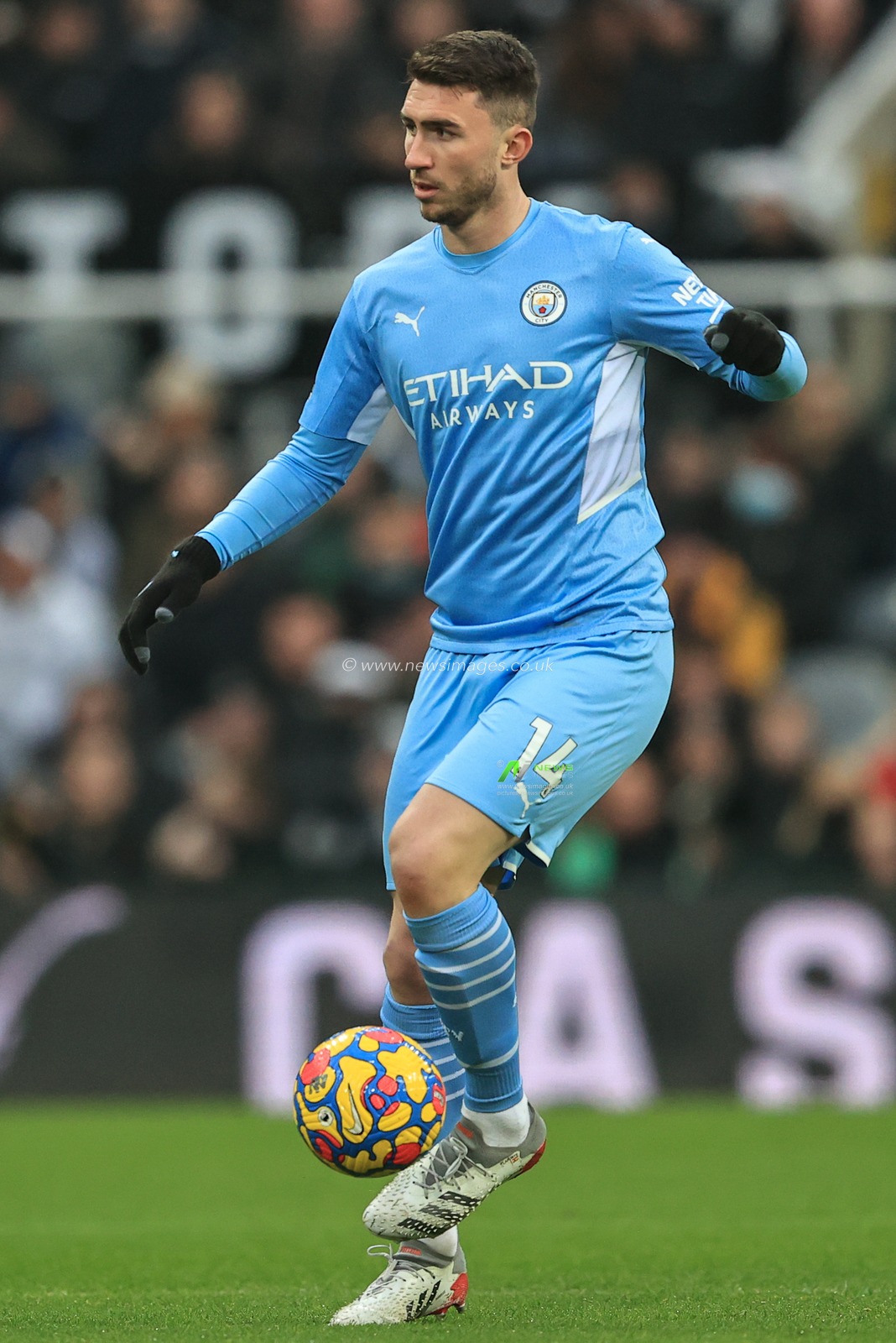 Aymeric Laporte #14 of Manchester City during the game