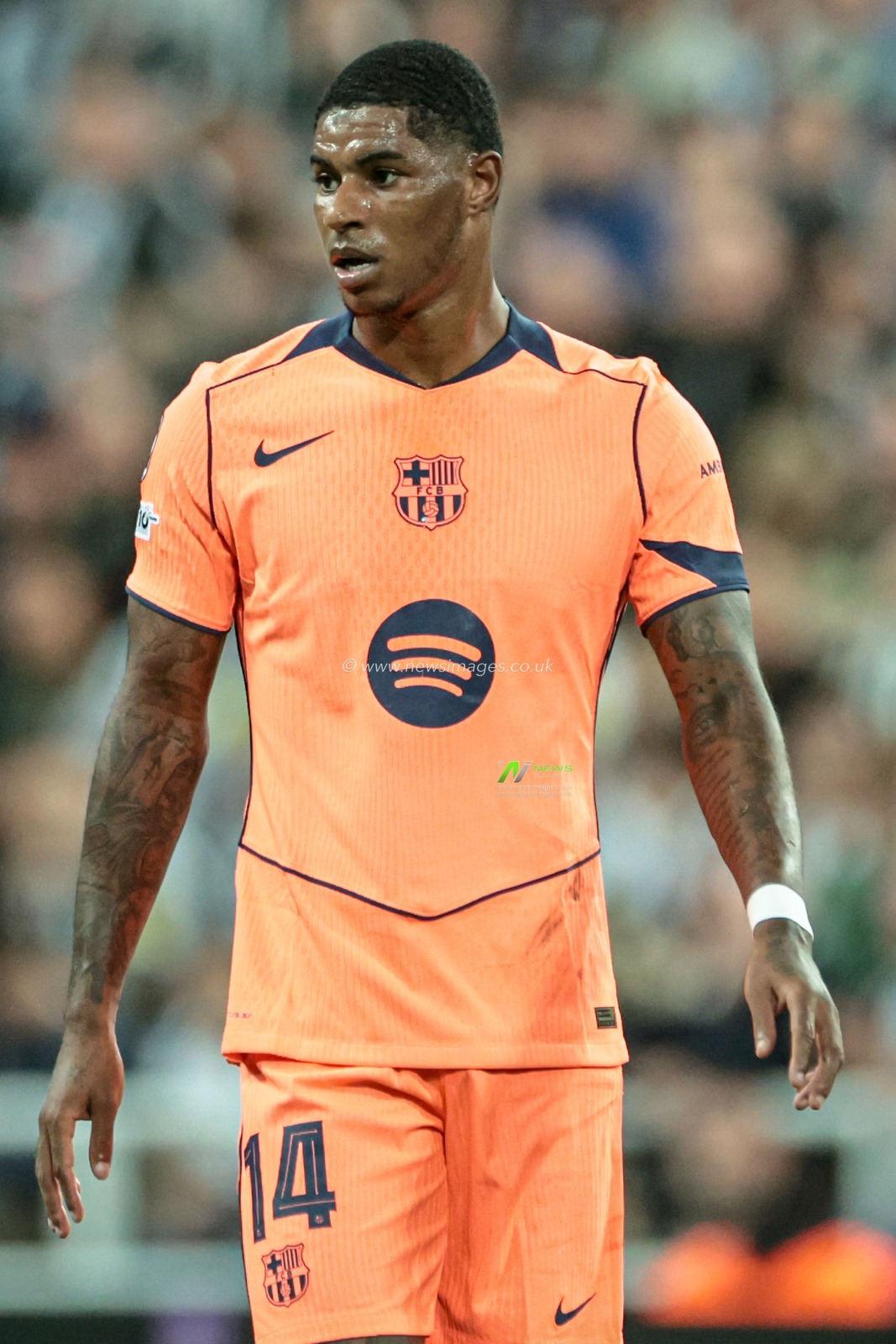 Marcus Rashford of Barcelona during the UEFA Champions League 2025/26 Phase MD1 Newcastle United vs Barcelona at St James's Park, Newcastle, United Kingdom, 18th September 2025

(Photo by Mark Cosgrove/News Images)