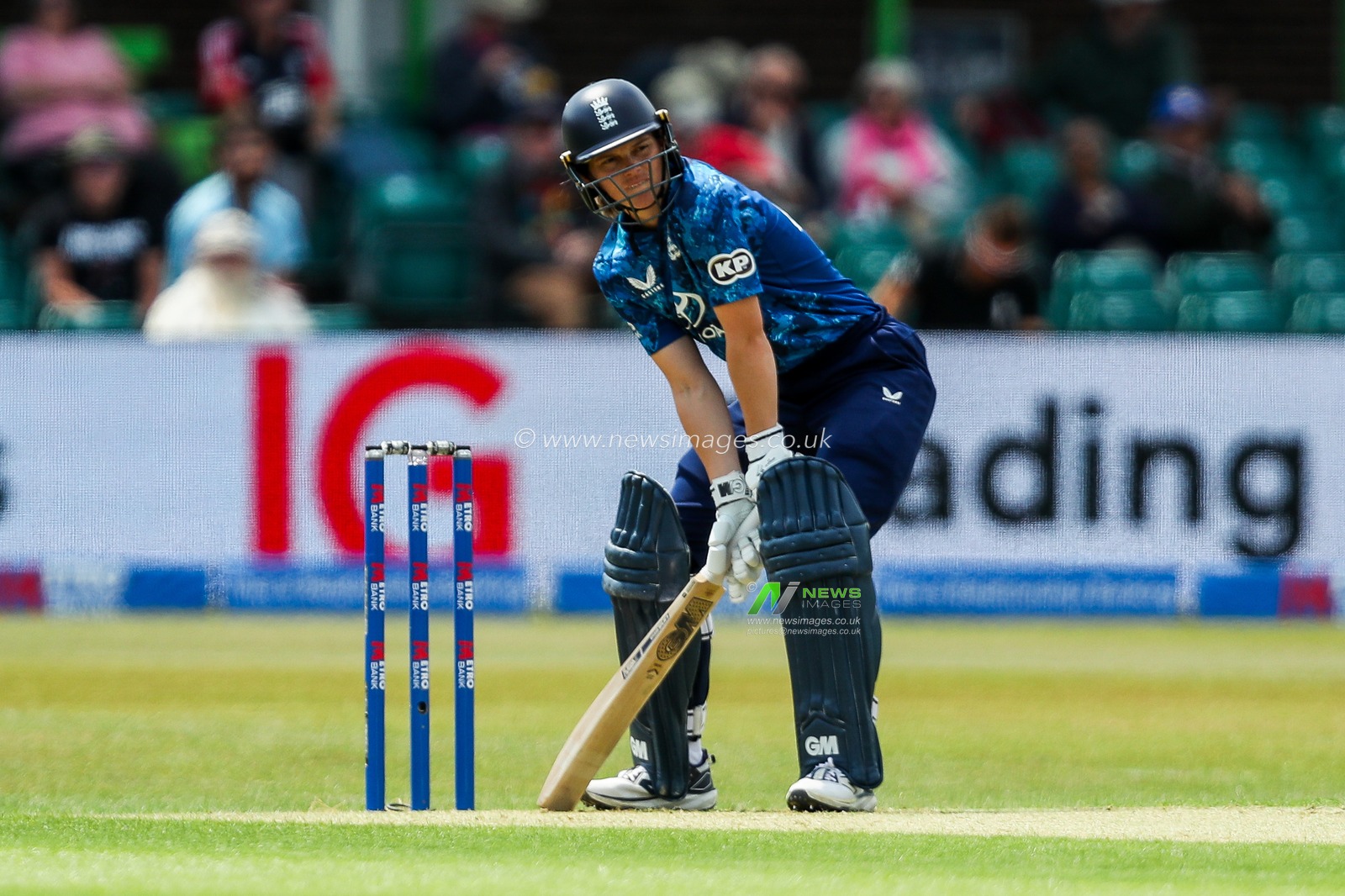 Amy Jones of England Women bats during the 2nd Metro Bank ODI Day International England Women v West Indies Women at Uptonsteel County Ground, Leicester, United Kingdom, 4th June 2025

(Photo by Izzy Poles/News Images)