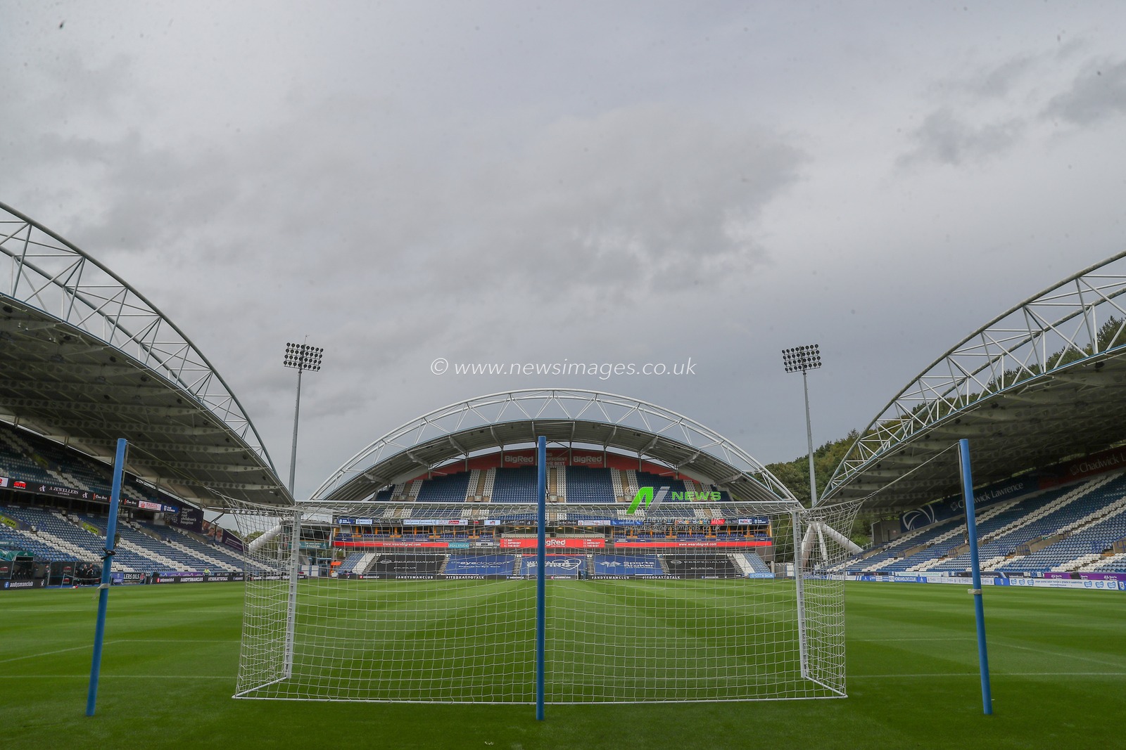 A general view inside of John Smith's Stadium, home of Huddersfield Town ahead of the Sky Bet Championship match Huddersfield Town vs Stoke City at John Smith's Stadium, Huddersfield, United Kingdom, 20th September 2023

(Photo by Gareth Evans/News Images)