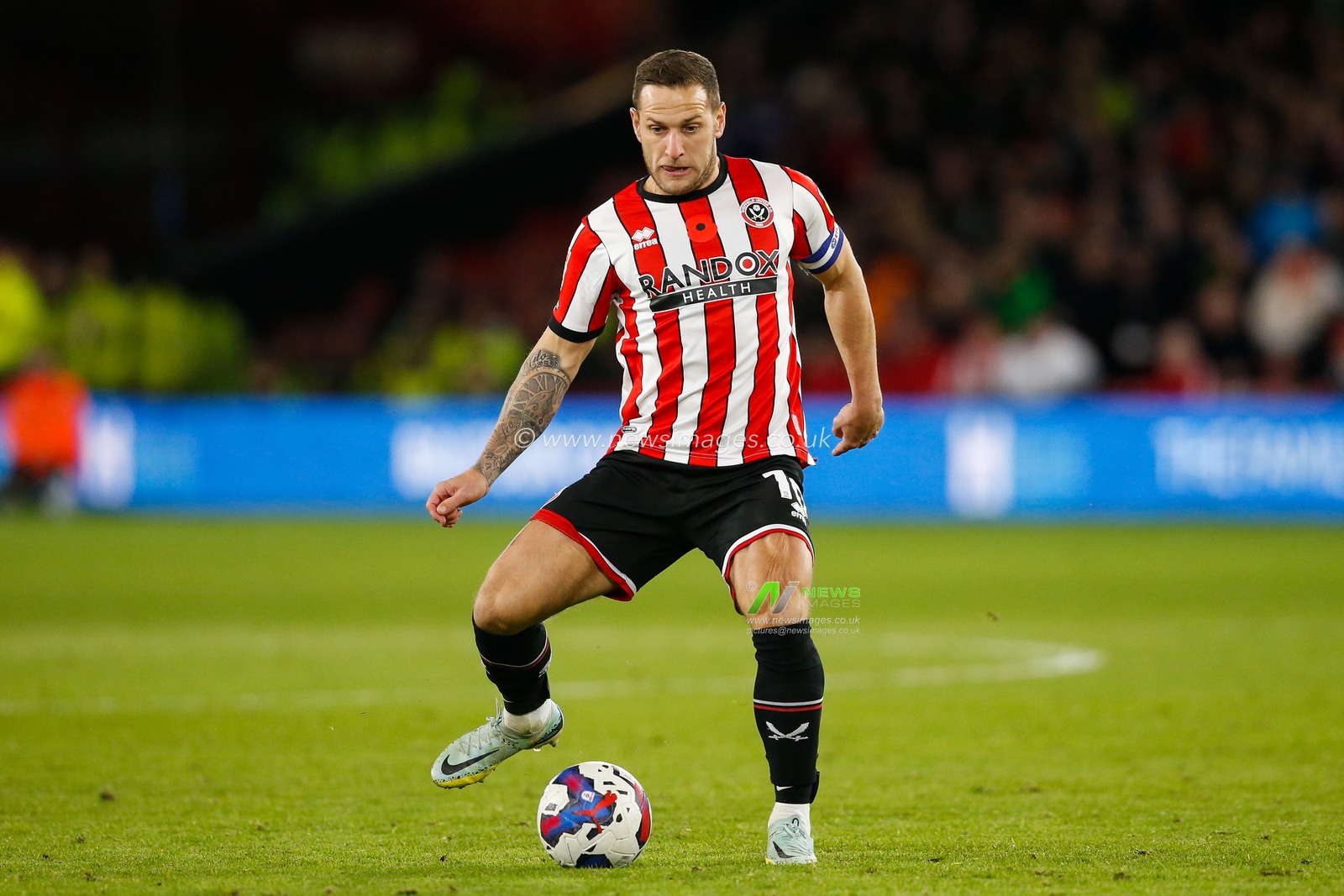 Billy Sharp #10 of Sheffield United during the Sky Bet Championship match Sheffield United vs Rotherham United at Bramall Lane, Sheffield, United Kingdom, 8th November 2022

(Photo by Ben Early/News Images)