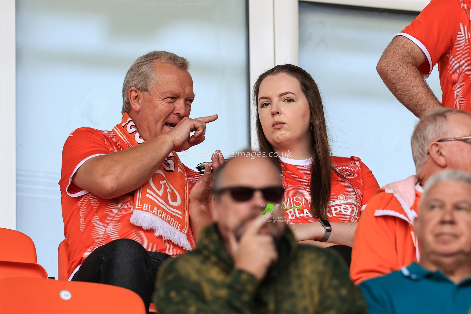 Blackpool fans before kickoff