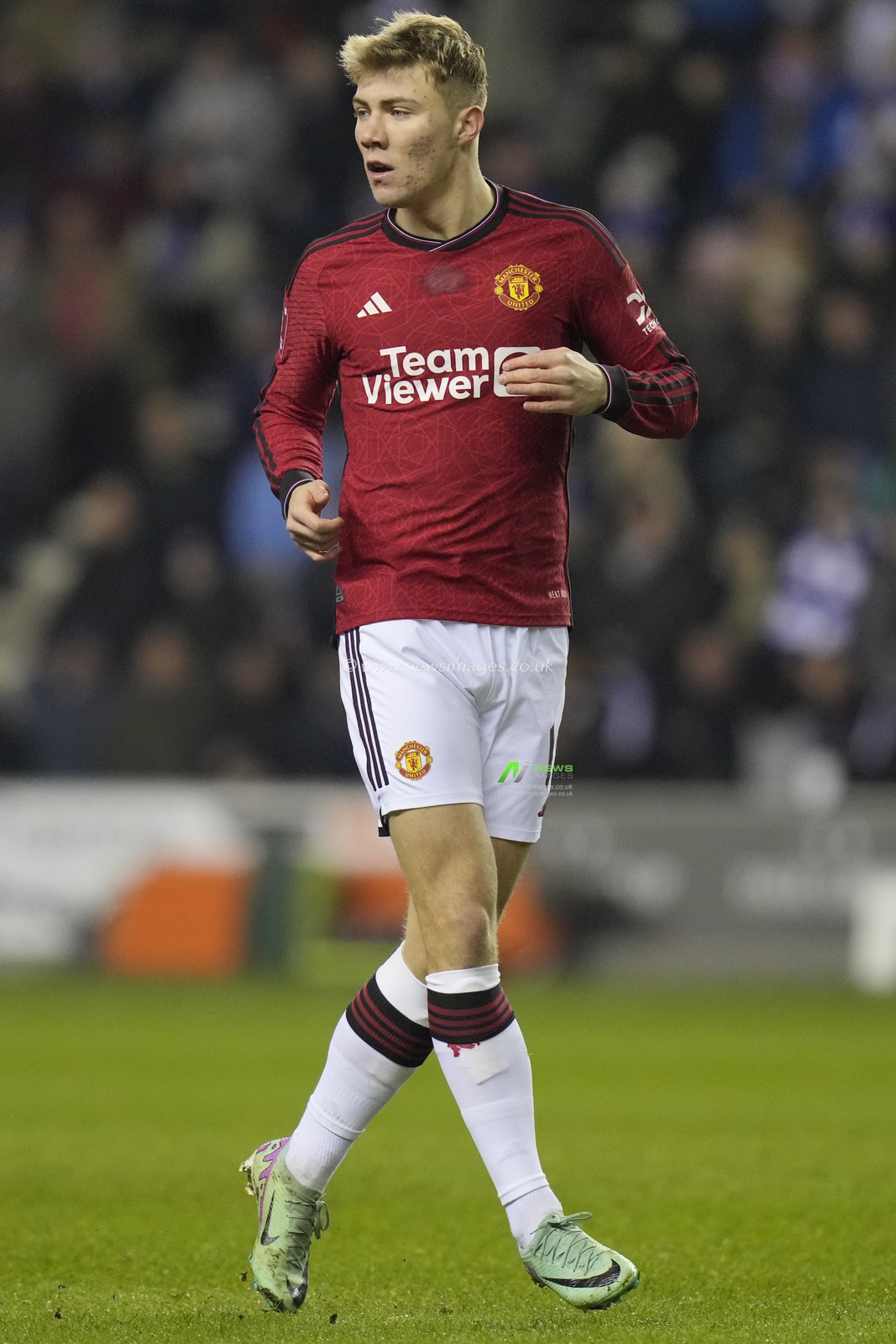 Rasmus HÃ¸jlund of Manchester United during the Emirates FA Cup Third Round match Wigan Athletic vs Manchester United at DW Stadium, Wigan, United Kingdom, 8th January 2024

(Photo by Steve Flynn/News Images)