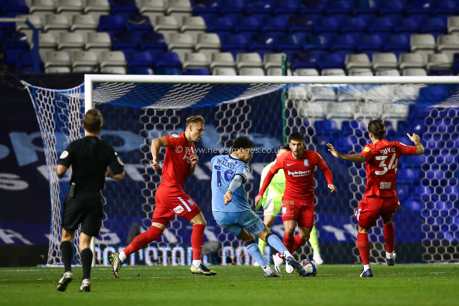 Tyler Walker #19 of Coventry City takes a shot