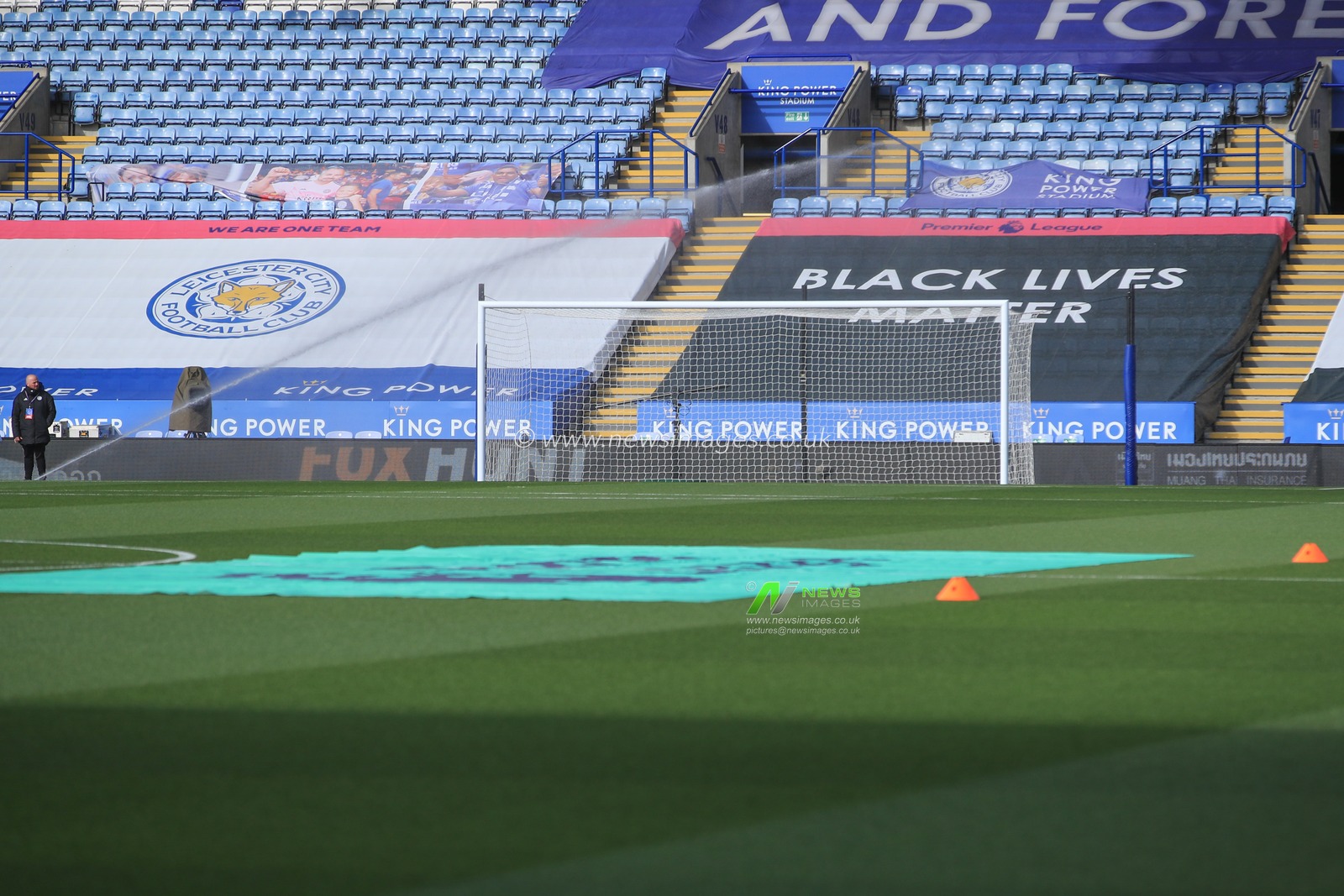 A general view of the King Power Stadium venue for todays game.
