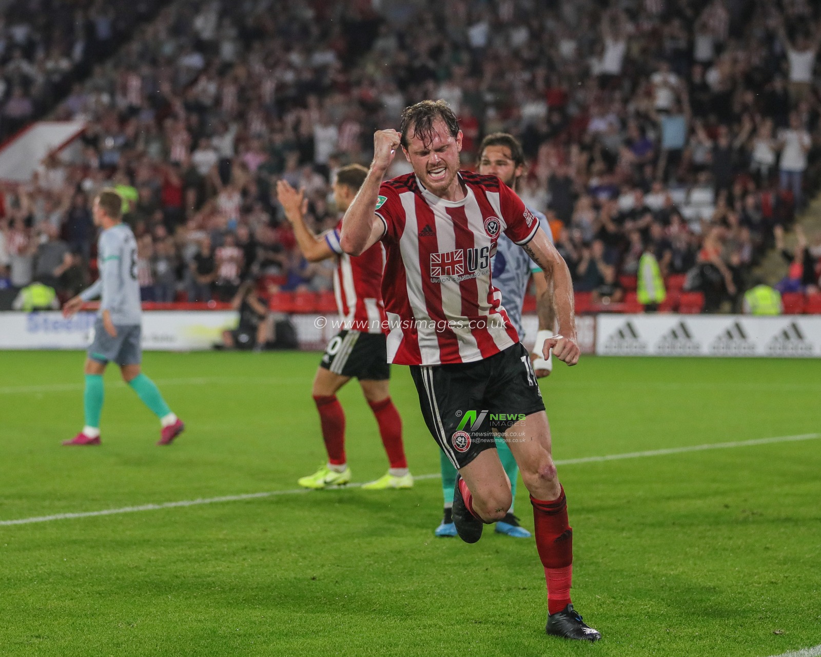27th August 2019 , Bramall Lane, Sheffield, England; Carabao Cup Football, Second Round, Sheffield United vs Blackburn Rovers ; Richard Stearman (19) of Sheffield United celebrates his goal to make it 1-0


Credit: Mark Cosgrove/News Images

English Football League images are subject to DataCo Licence