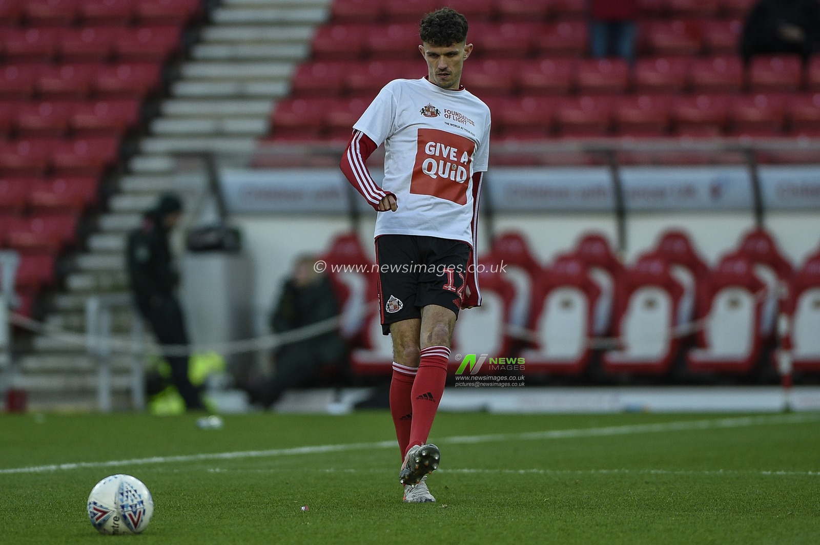 14th December 2019, Stadium Of Light, Sunderland, England; Sky Bet League 1, Sunderland v Blackpool : Tom Flanagan (12) of Sunderland during the pre-game warmup

Credit: Iam Burn/News Images