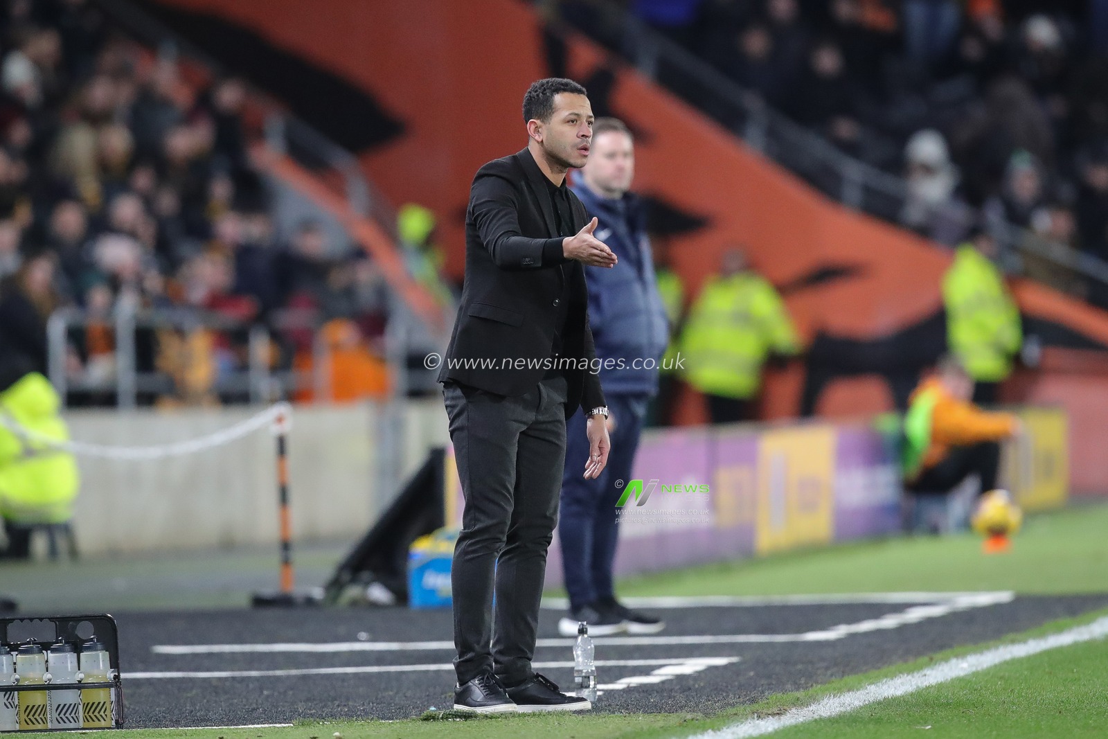 Liam Rosenior manager of Hull City gestures and reacts during the Sky Bet Championship match Hull City vs Sunderland at MKM Stadium, Hull, United Kingdom, 26th December 2023

(Photo by James Heaton/News Images)
