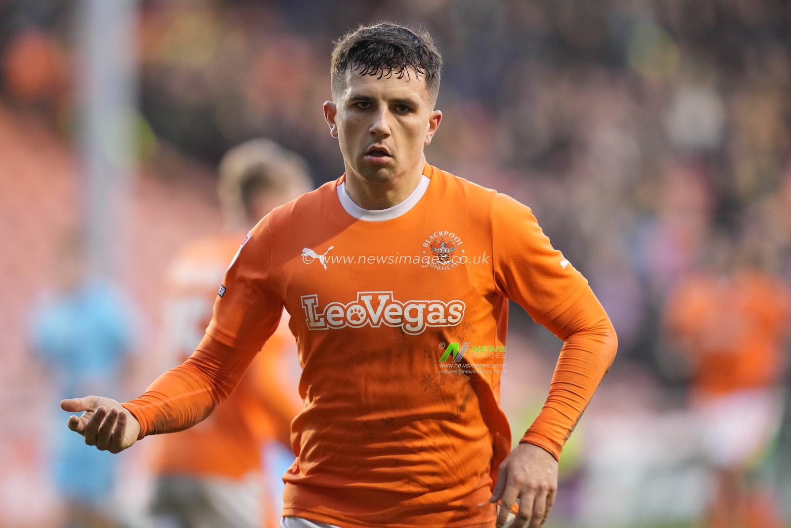 Albie Morgan of Blackpool during the Sky Bet League 1 match Blackpool vs Oxford United at Bloomfield Road, Blackpool, United Kingdom, 10th February 2024

(Photo by Steve Flynn/News Images)