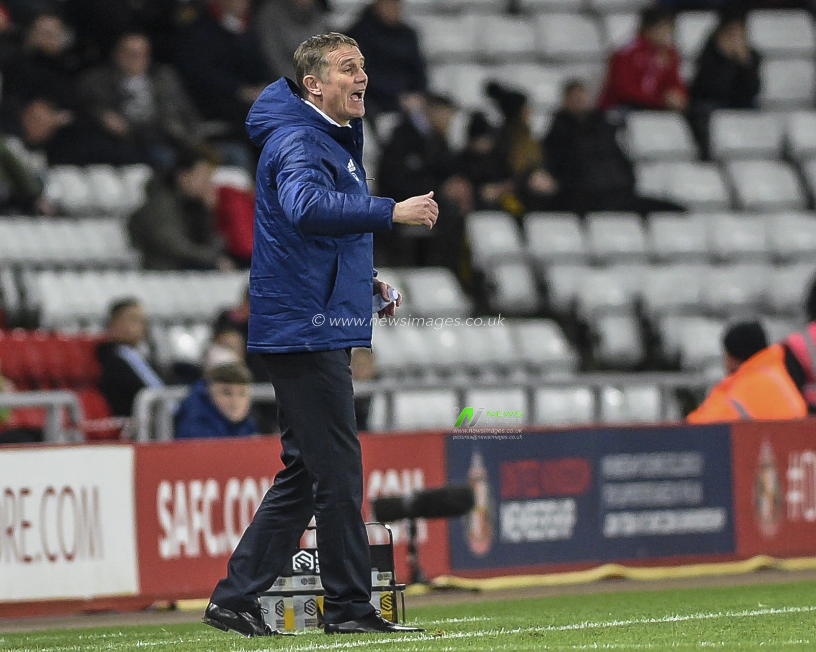 24th January 2020, Stadium Of Light, Sunderland, England; Sky Bet League 1, Sunderland v Doncaster Rovers : Manager of Sunderland, Phil Parkinson