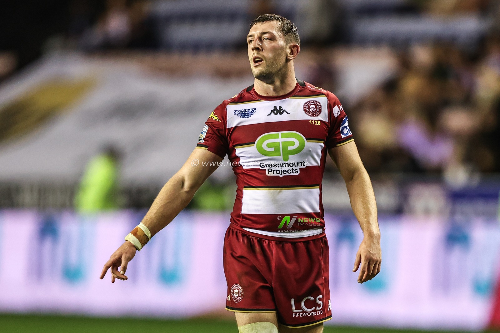 Jake Wardle of Wigan Warriors during the Betfred Super League round 27 match Wigan Warriors vs Leeds Rhinos at The Brick Community Stadium, Wigan, United Kingdom, 19th September 2025

(Photo by Alfie Cosgrove/News Images)