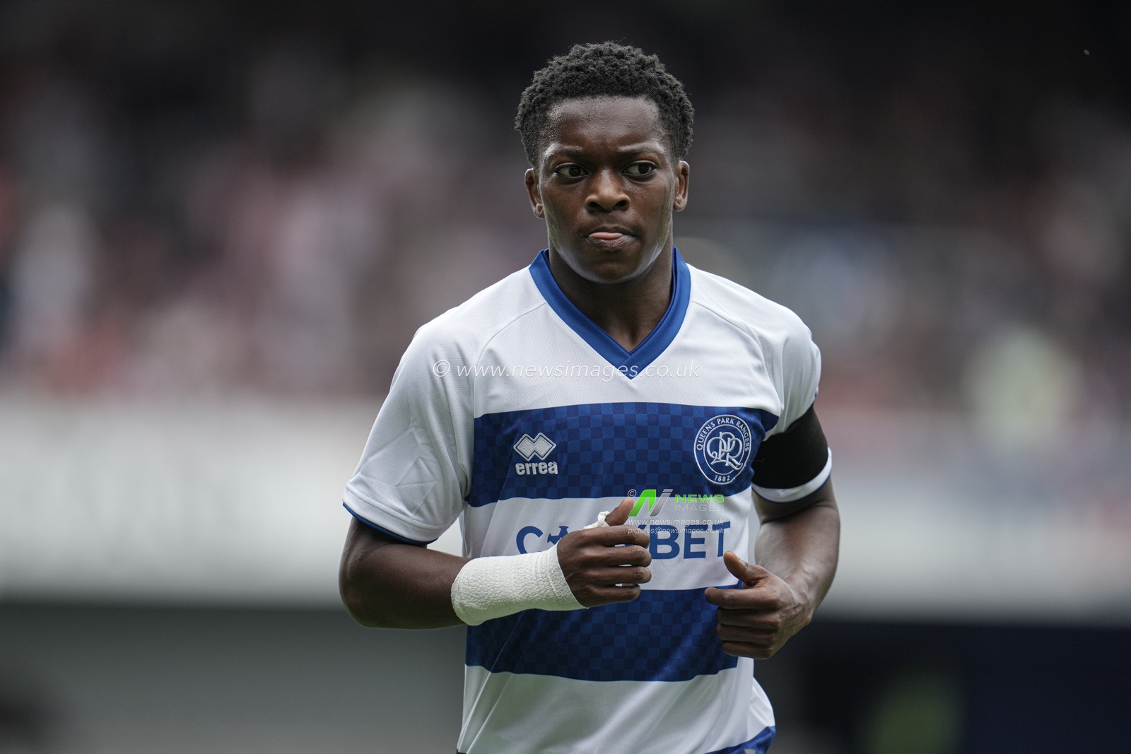 Karamoko Dembélé of Queens Park Rangers during the Pre-season friendly match Queens Park Rangers vs Brentford at Kiyan Prince Foundation Stadium, London, United Kingdom, 2nd August 2025

(Photo by Harvey Murphy/News Images)