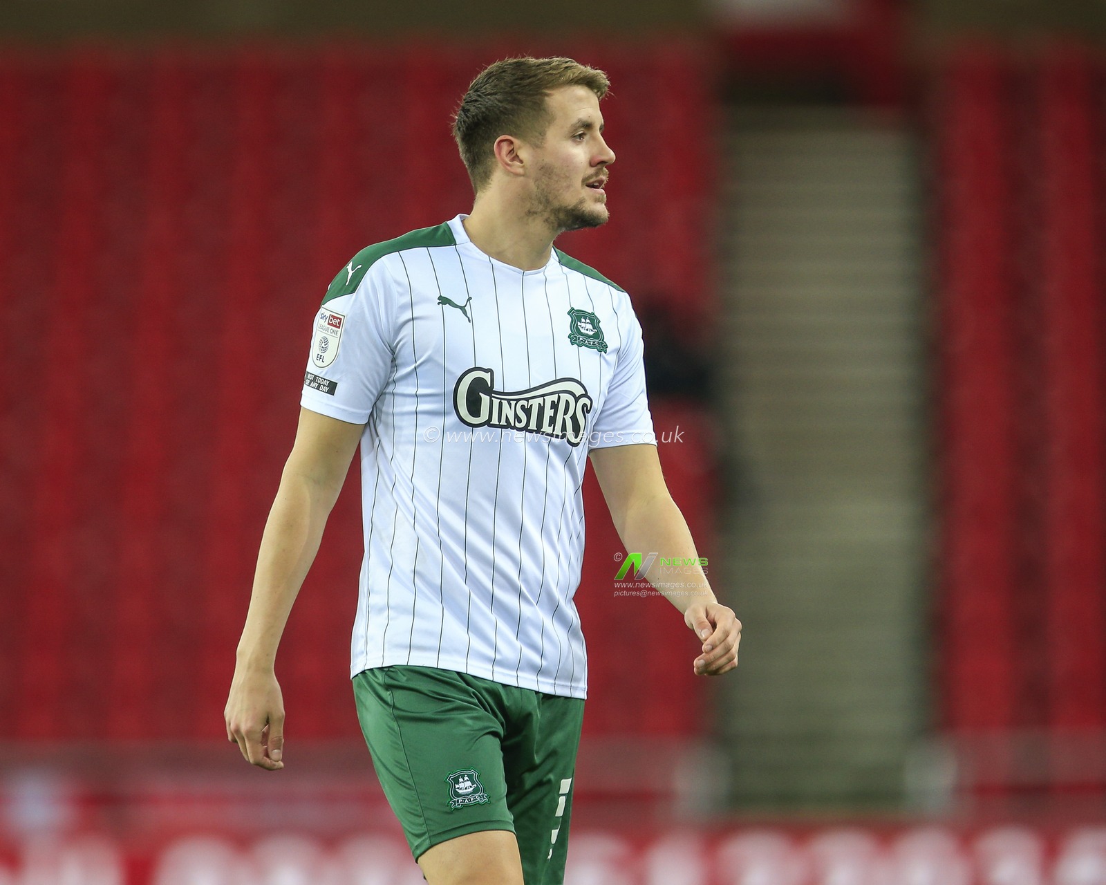 Scott Wootton #5 of Plymouth Argyle during the game