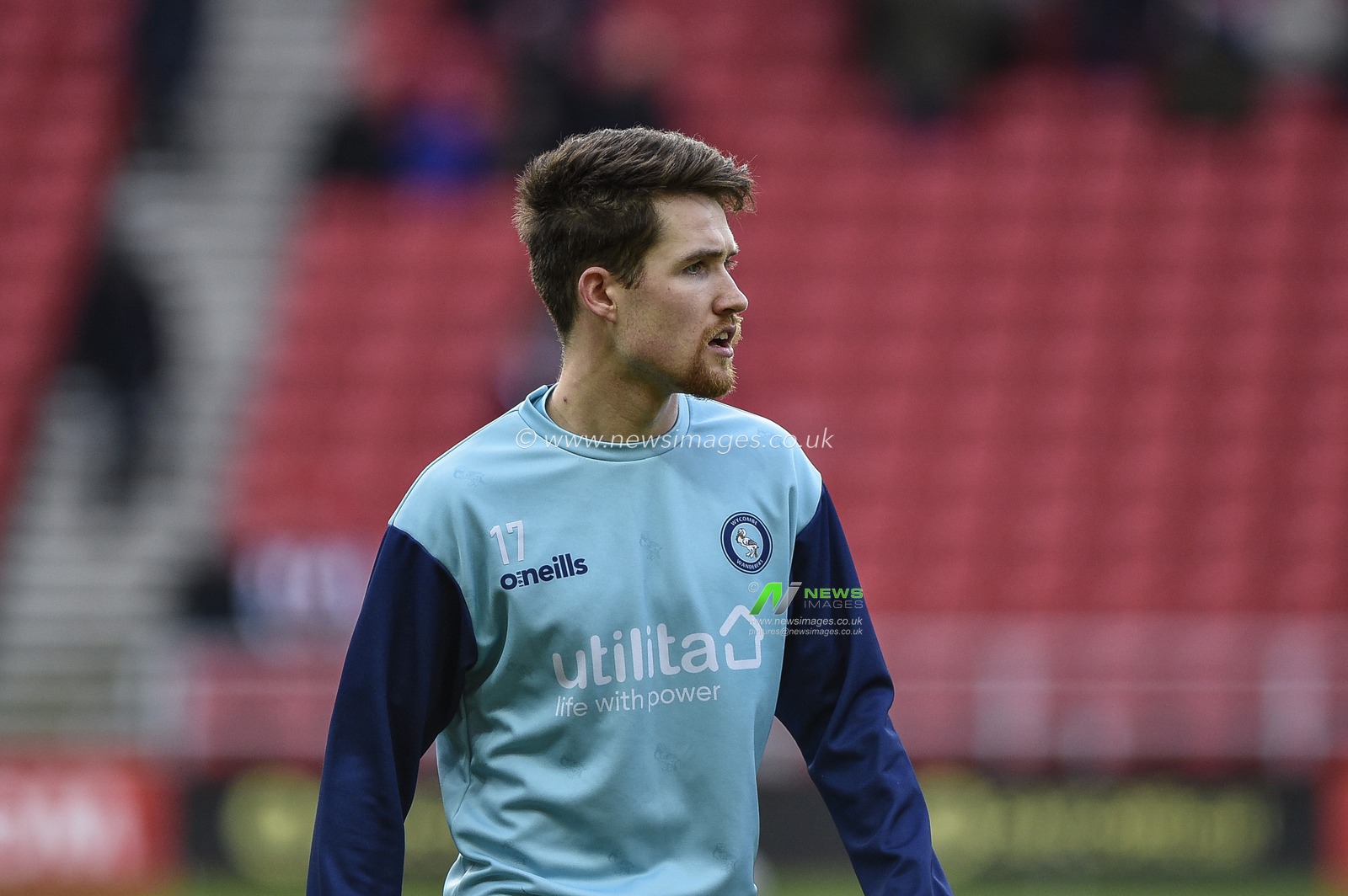11th January 2020, Stadium Of Light, Sunderland, England; Sky Bet League 1, Sunderland v Wycombe Wanderers : Paul Smyth (17) of Wycombe Wanderers during pre-match warm-up

Credit: Iam Burn/News Images