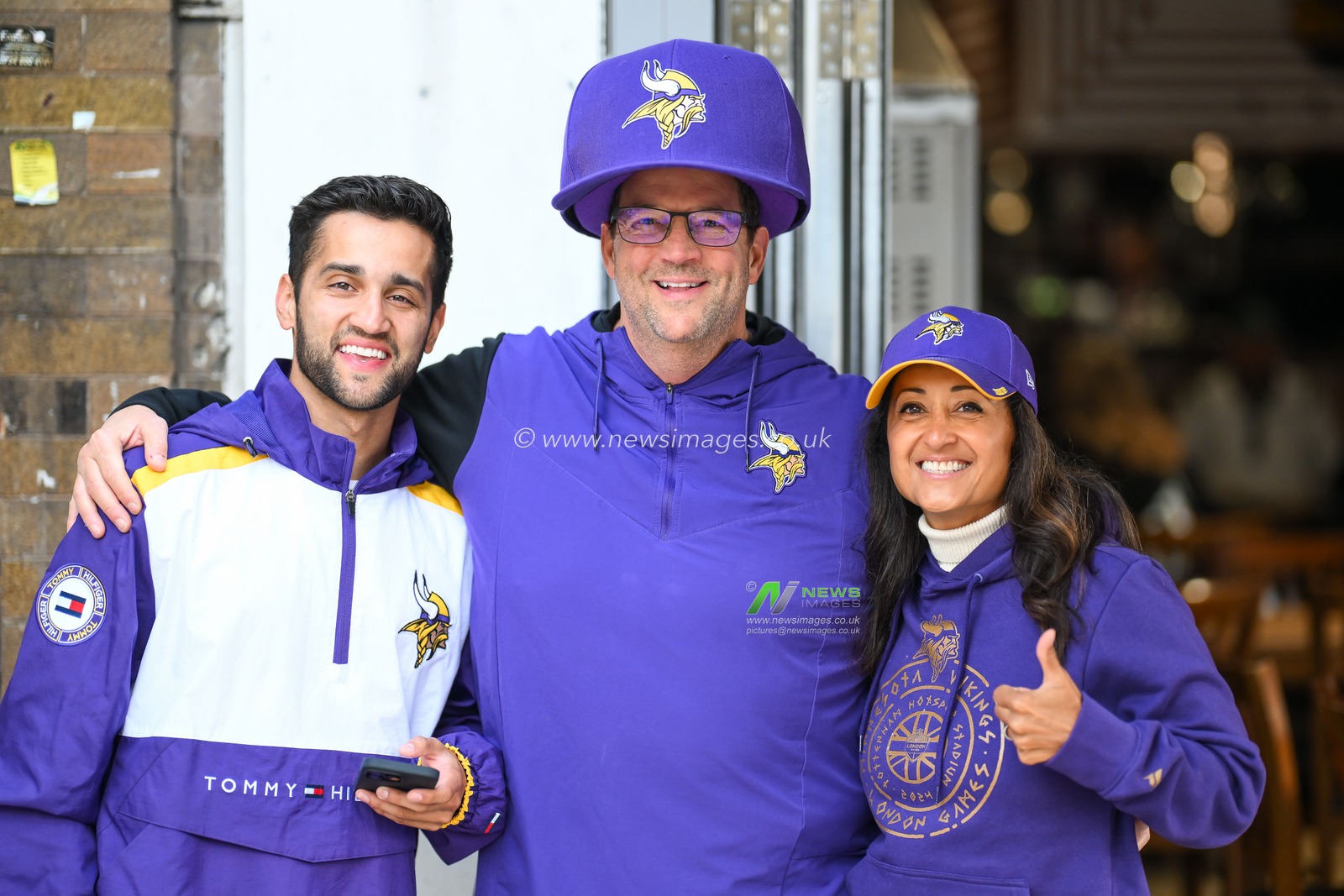 Minnesota Vikings arrive ahead of the Week 5 match New York Jets vs Minnesota Vikings at Tottenham Hotspur Stadium, London, United Kingdom, 6th October 2024

(Photo by Craig Thomas/News Images)