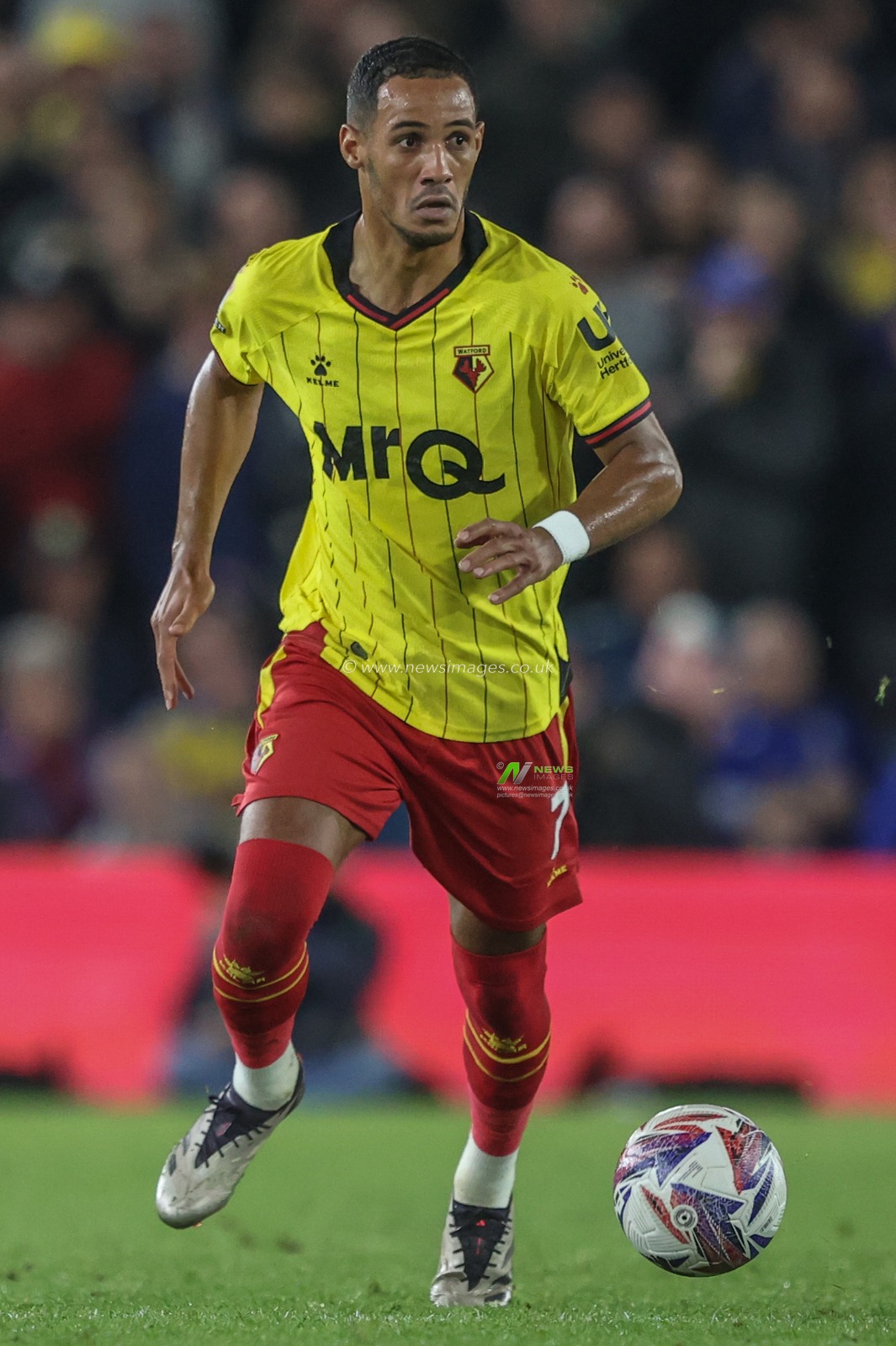 Thomas Ince of Watford during the Sky Bet Championship match Leeds United vs Watford at Elland Road, Leeds, United Kingdom, 22nd October 2024

(Photo by Alfie Cosgrove/News Images)