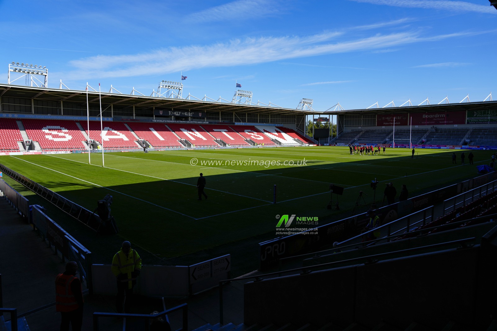 General view of the The Totally Wicked Stadium before the  Betfred Super League match St Helens vs Salford Red Devils at Totally Wicked Stadium, St Helens, United Kingdom, 17th September 2022

(Photo by Steve Flynn/News Images)