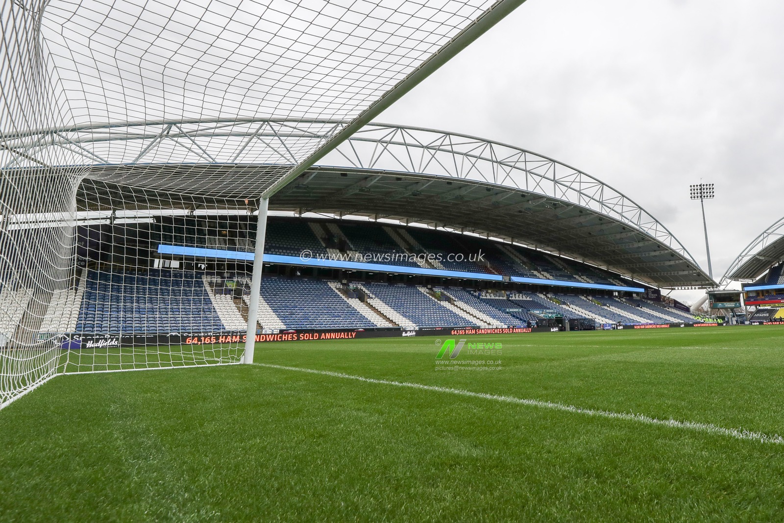 A general view of the John Smith's Stadium ahead of the Sky Bet Championship match Huddersfield Town vs Middlesbrough at John Smith's Stadium, Huddersfield, United Kingdom, 1st April 2023

(Photo by Alfie Cosgrove/News Images)