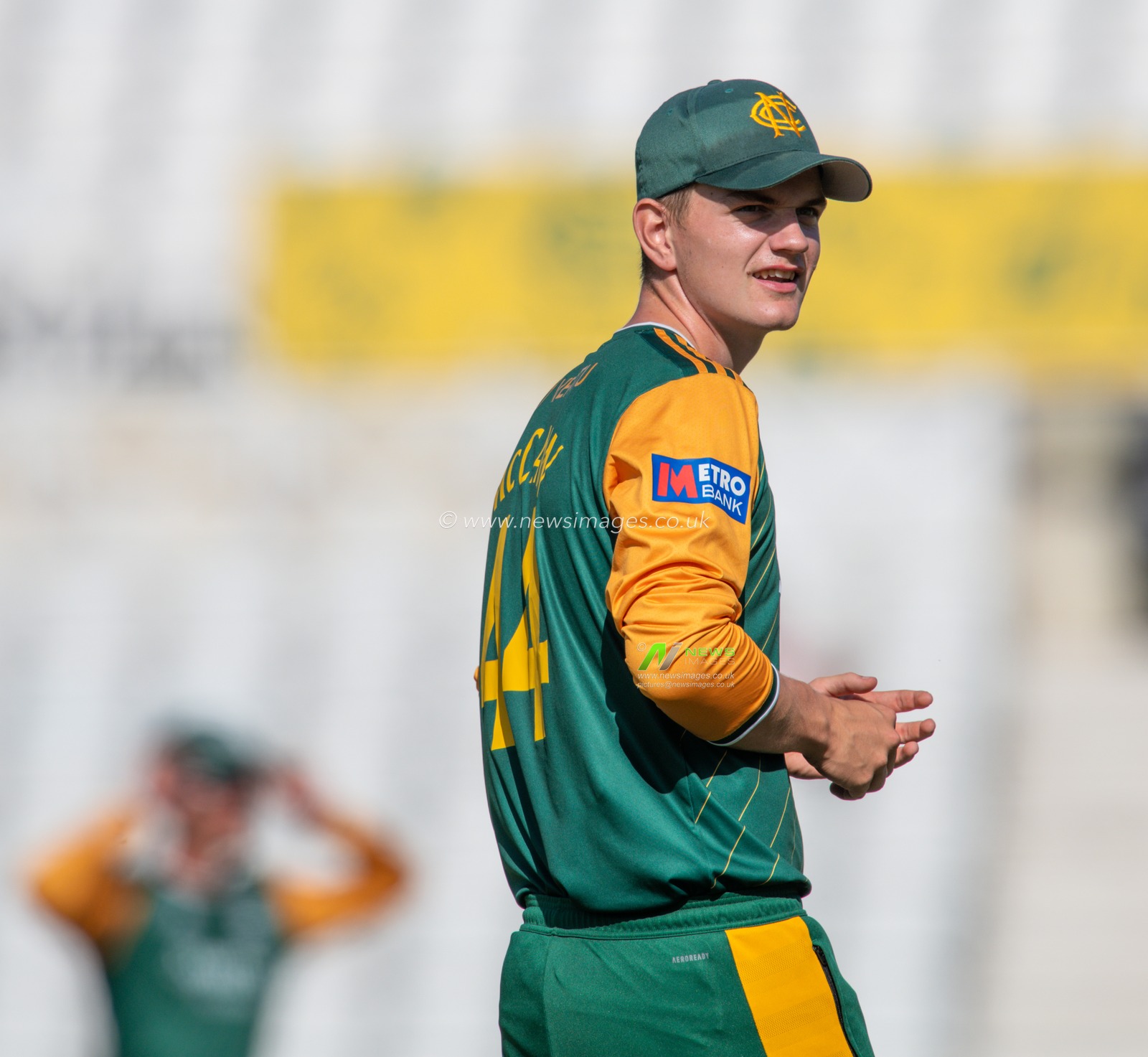 Freddie MCCANN of Nottingham Outlaws during the Royal London One-day Cup match Nottinghamshire vs Essex at Trent Bridge, Nottingham, United Kingdom, 11th August 2024

(Photo by Mark Dunn/News Images)