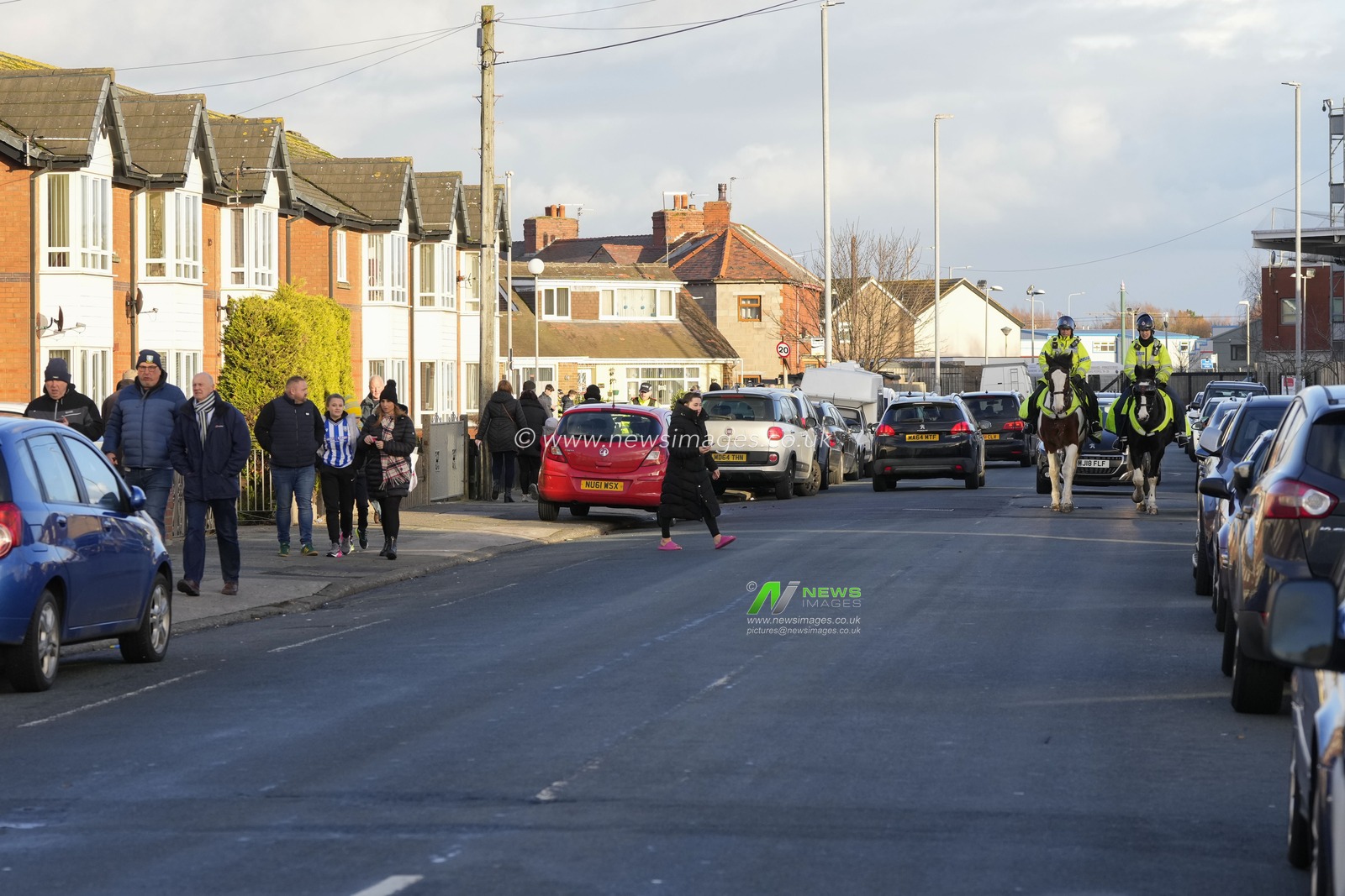 Sheffield Wednesday fans arrive at the stadium before the Sky Bet League 1 match Fleetwood Town vs Sheffield Wednesday at Highbury Stadium, Fleetwood, United Kingdom, 26th December 2022

(Photo by Steve Flynn/News Images)