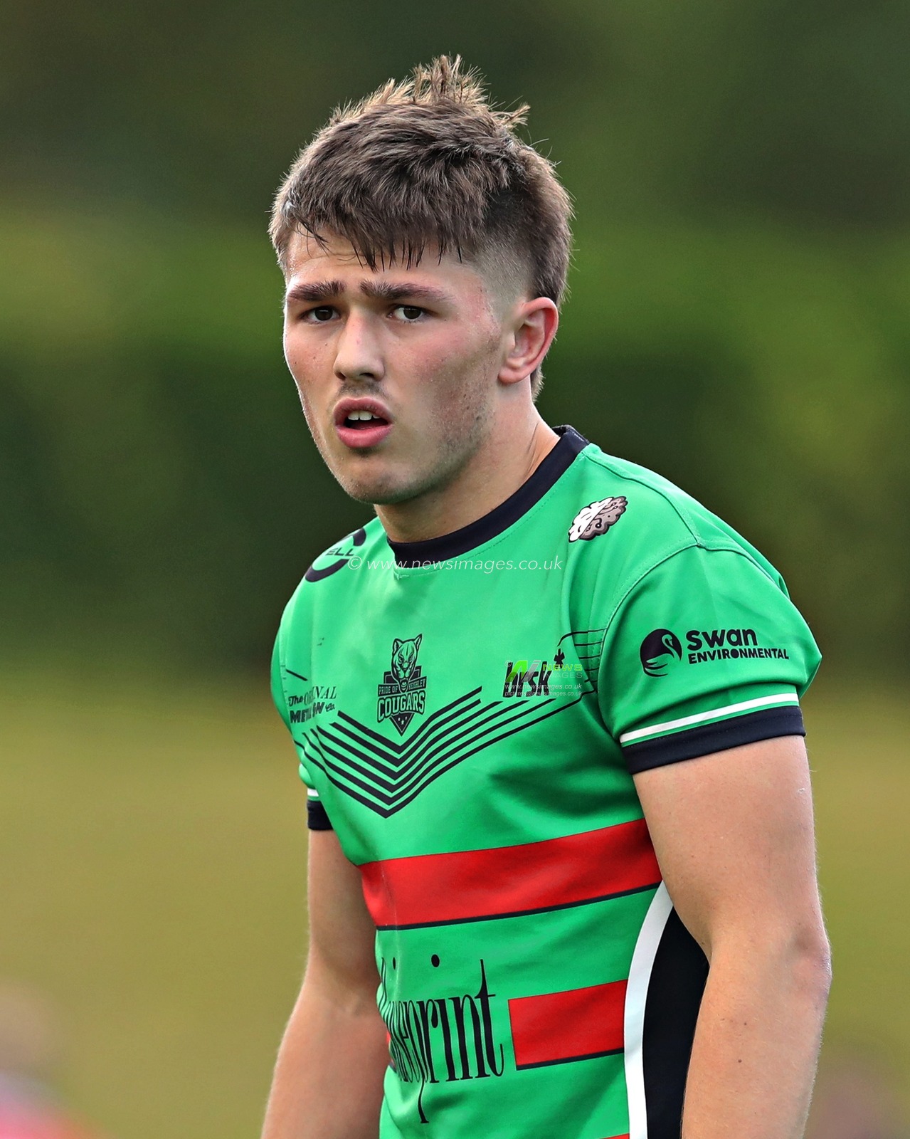 Connor Sayner of Keighley Cougars during the Betfred League 1 match North Wales Crusaders vs Keighley Cougars at Stadiwm CSM, Colwyn Bay, United Kingdom, 31st August 2025(Photo by Sam Eaden/News Images)