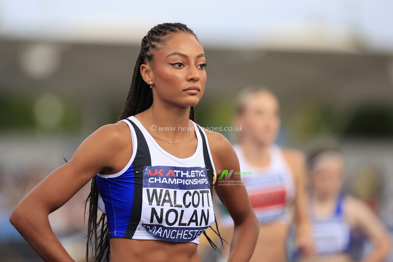Revee Walcott Nolan at the start of the womenâ€™s 800m final event during the UK Athletics Championships at Manchester Regional Arena, Manchester, United Kingdom, 9th July 2023

(Photo by Conor Molloy/News Images)