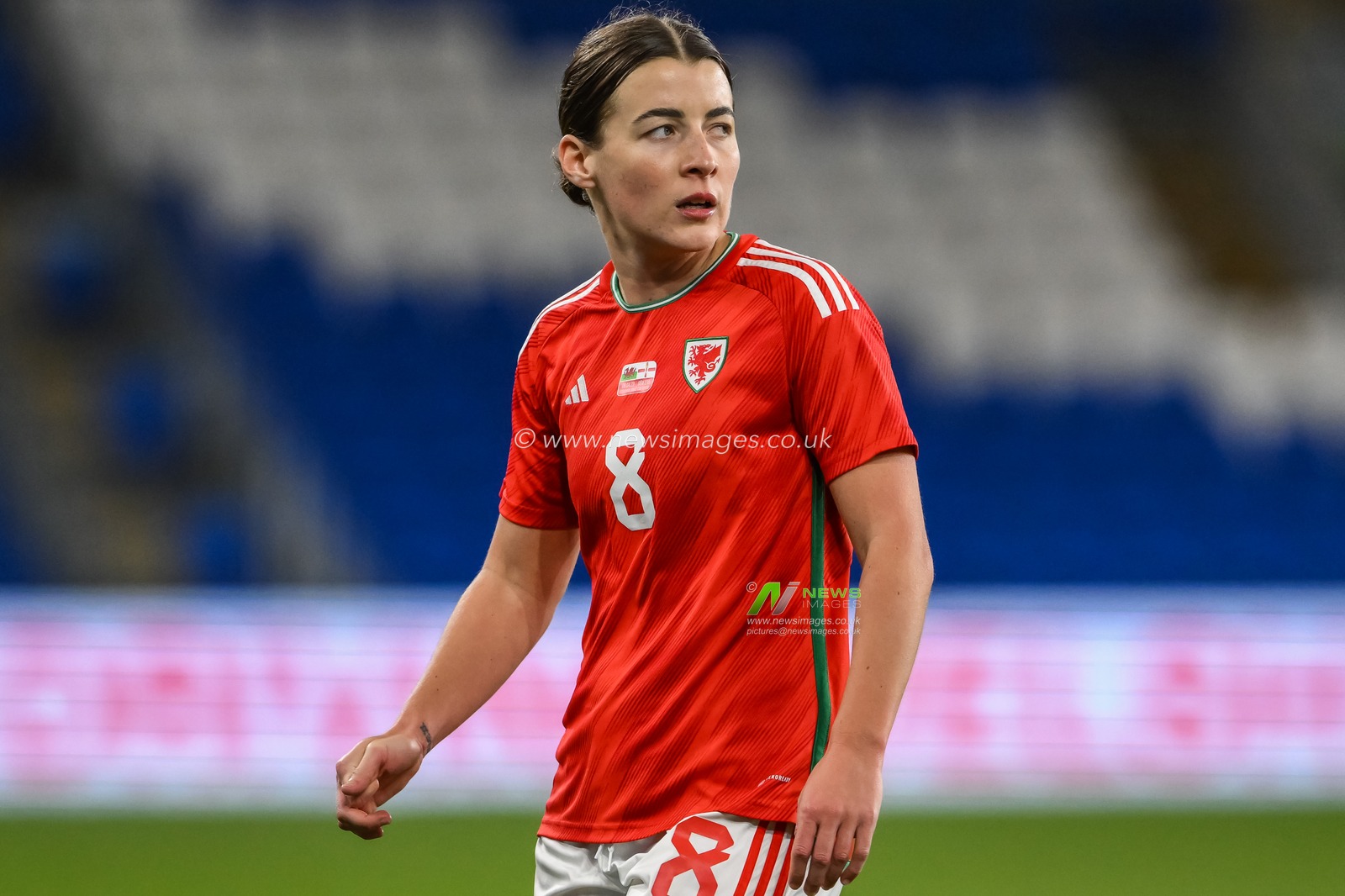 Angharad James of Wales during the Women's International Friendly match Wales Women vs Northern Ireland women at Cardiff City Stadium, Cardiff, United Kingdom, 6th April 2023

(Photo by Craig Thomas/News Images)