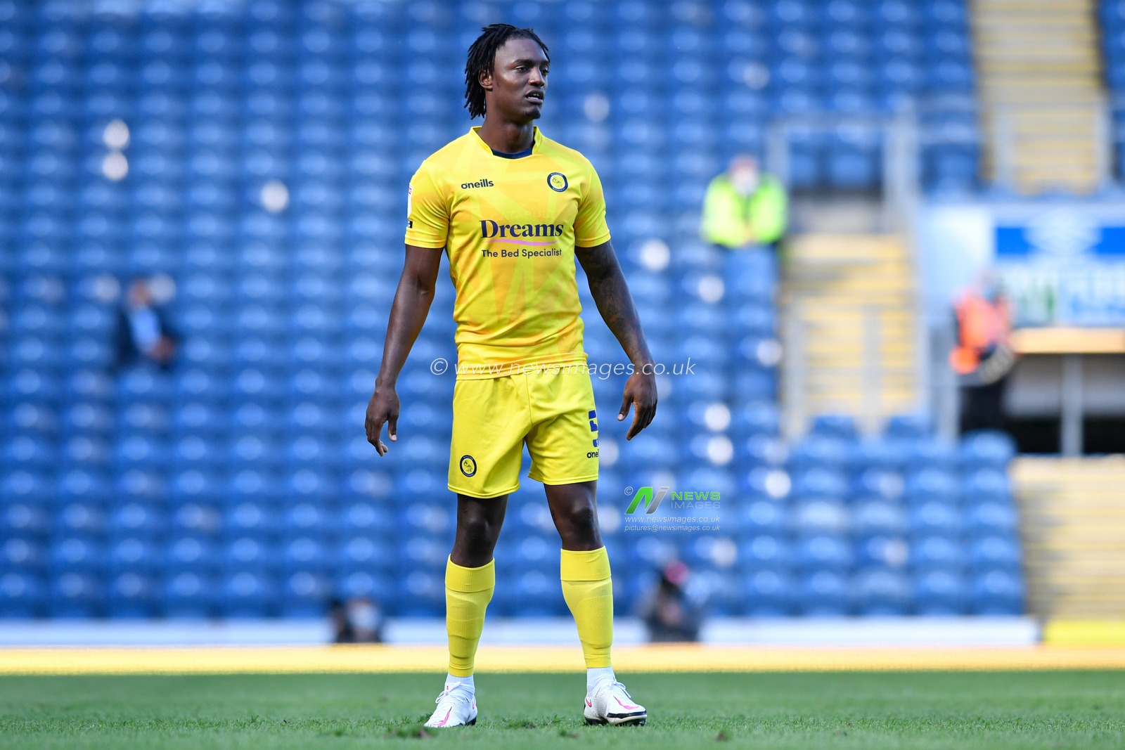 Anthony Stewart (5) of Wycombe Wanderers in action during the game