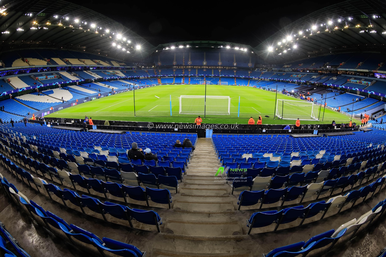 A general view of The Etihad Stadium ahead of the UEFA Champions League match Manchester City vs Young Boys at Etihad Stadium, Manchester, United Kingdom, 7th November 2023

(Photo by Conor Molloy/News Images)