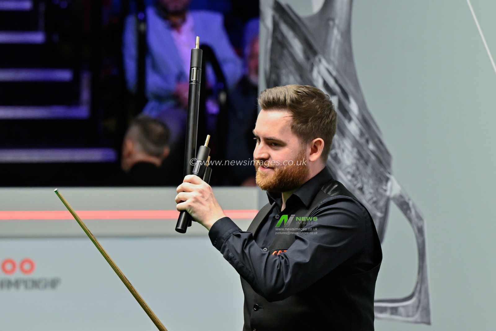 Jak Jones celebrates his victory, during the Cazoo World Championships 2024 at Crucible Theatre, Sheffield, United Kingdom, 1st May 2024

(Photo by Cody Froggatt/News Images)