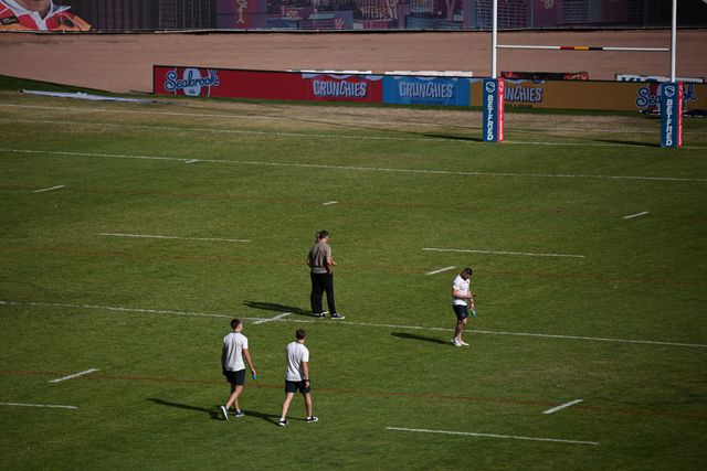 Players of Warrington Wolves arrive prior to the Betfred Super League round 22 match Bradford Bulls vs Warrington Wolves at Odsal Stadium, Bradford, United Kingdom on 08 August 2026

(Photo by Ben Roberts/News Images)